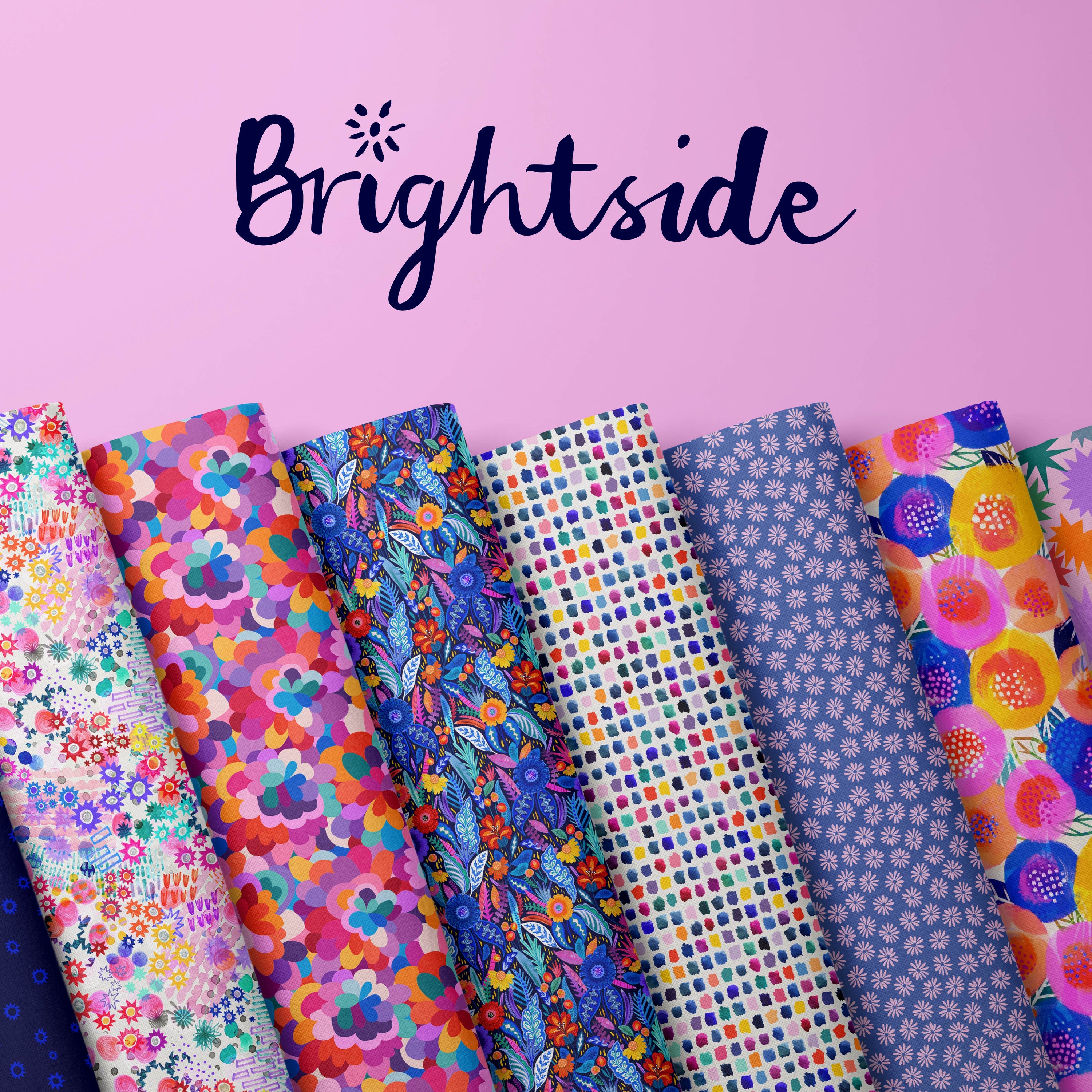 Brightside fabric collection by Rachel Parker for The Colour Collab