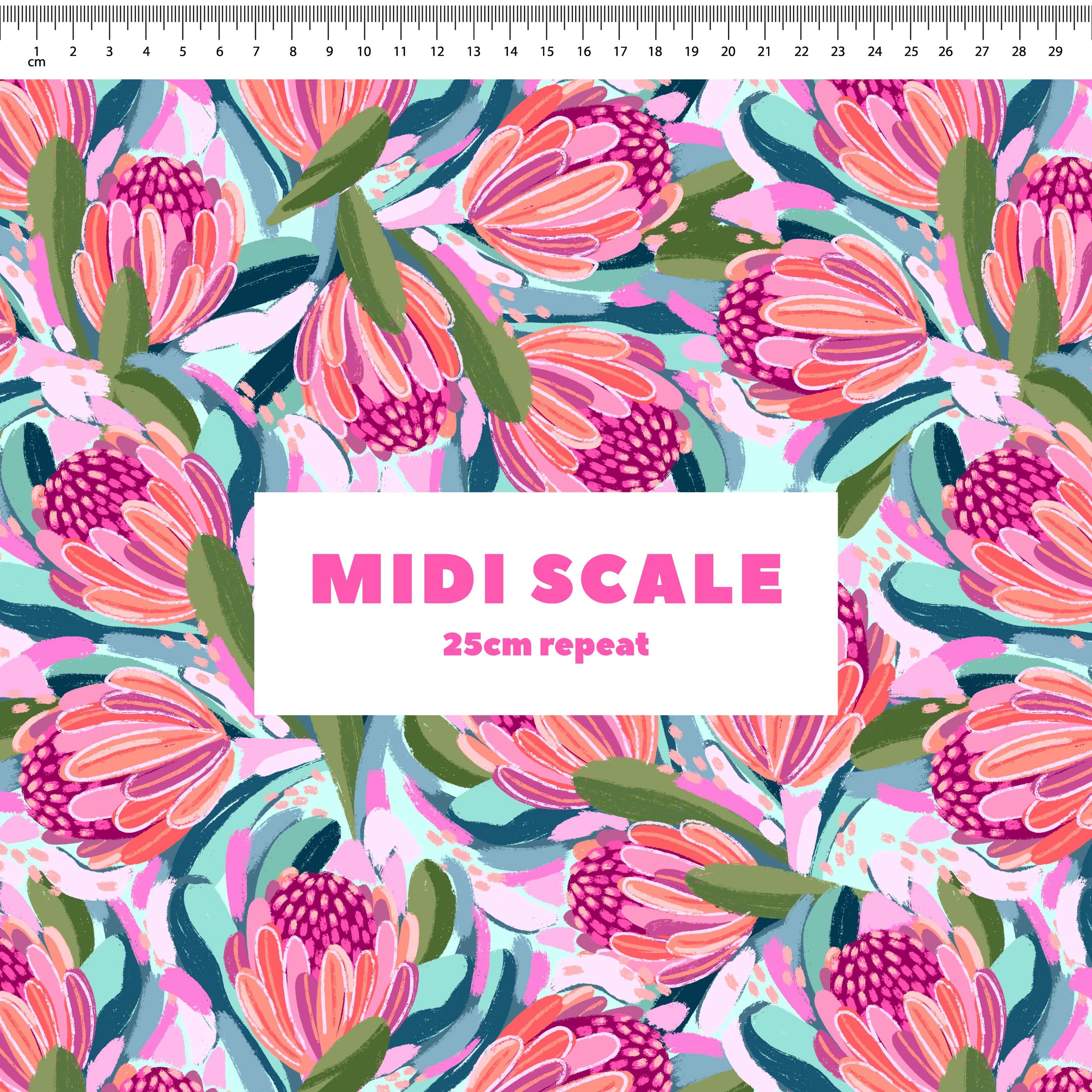 Abstract Proteas Preorder Fabric by Milly + Mae