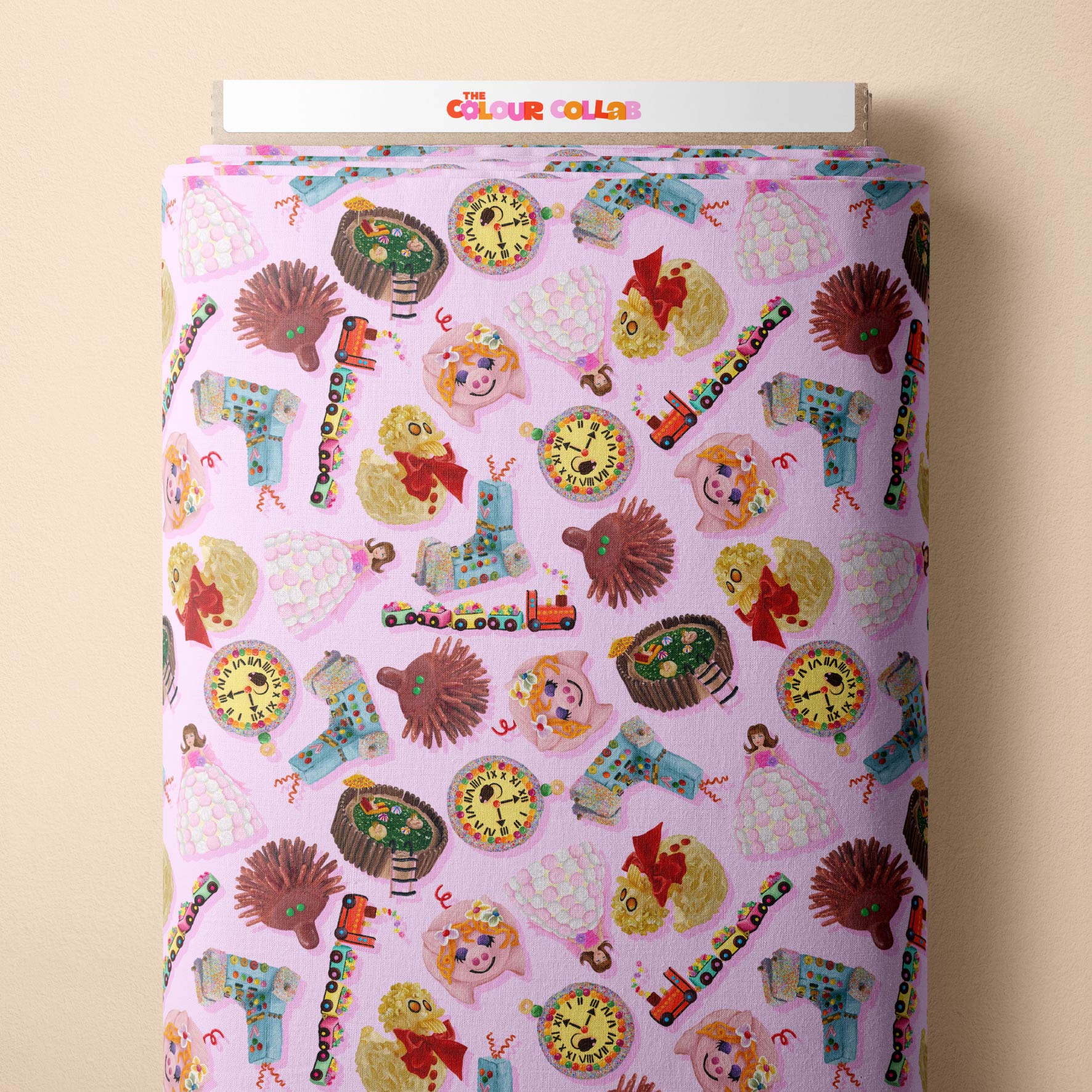 Woman's Weekly Birthday Cakes (Pink) - 2m - Cotton Woven - Mega Scale
