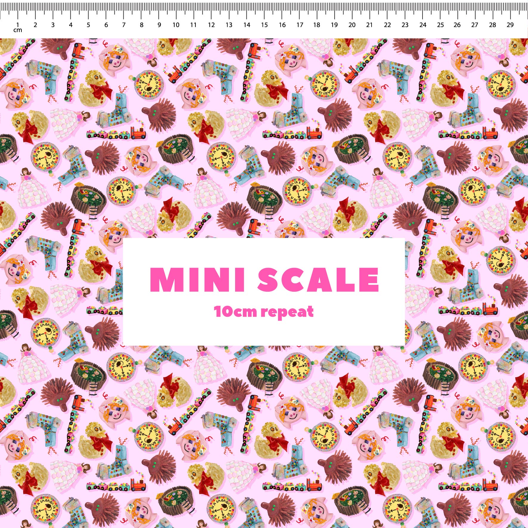 Preorder Fabric: Woman's Weekly Birthday Cakes (Pink)