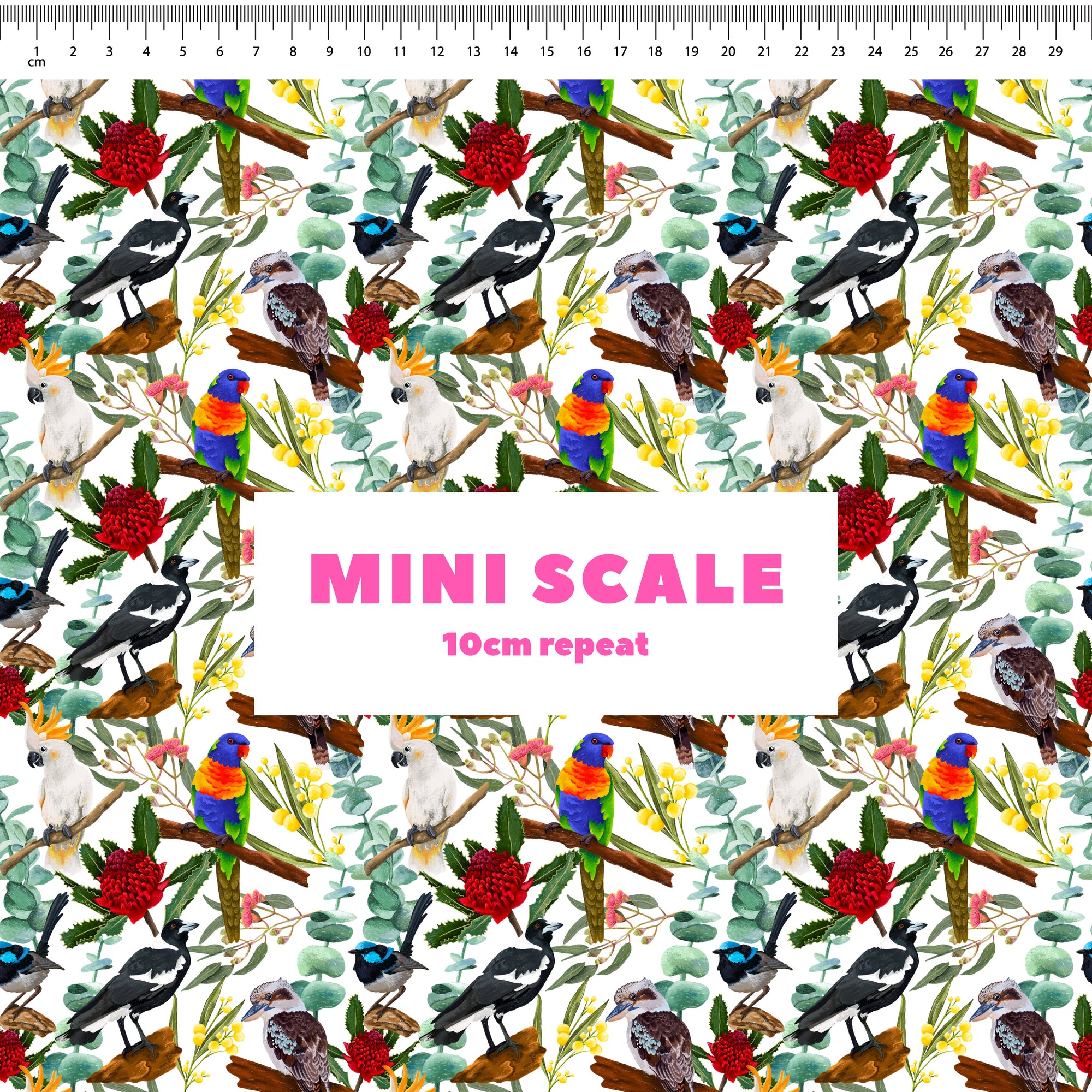 Aussie Christmas Birds Preorder Fabric