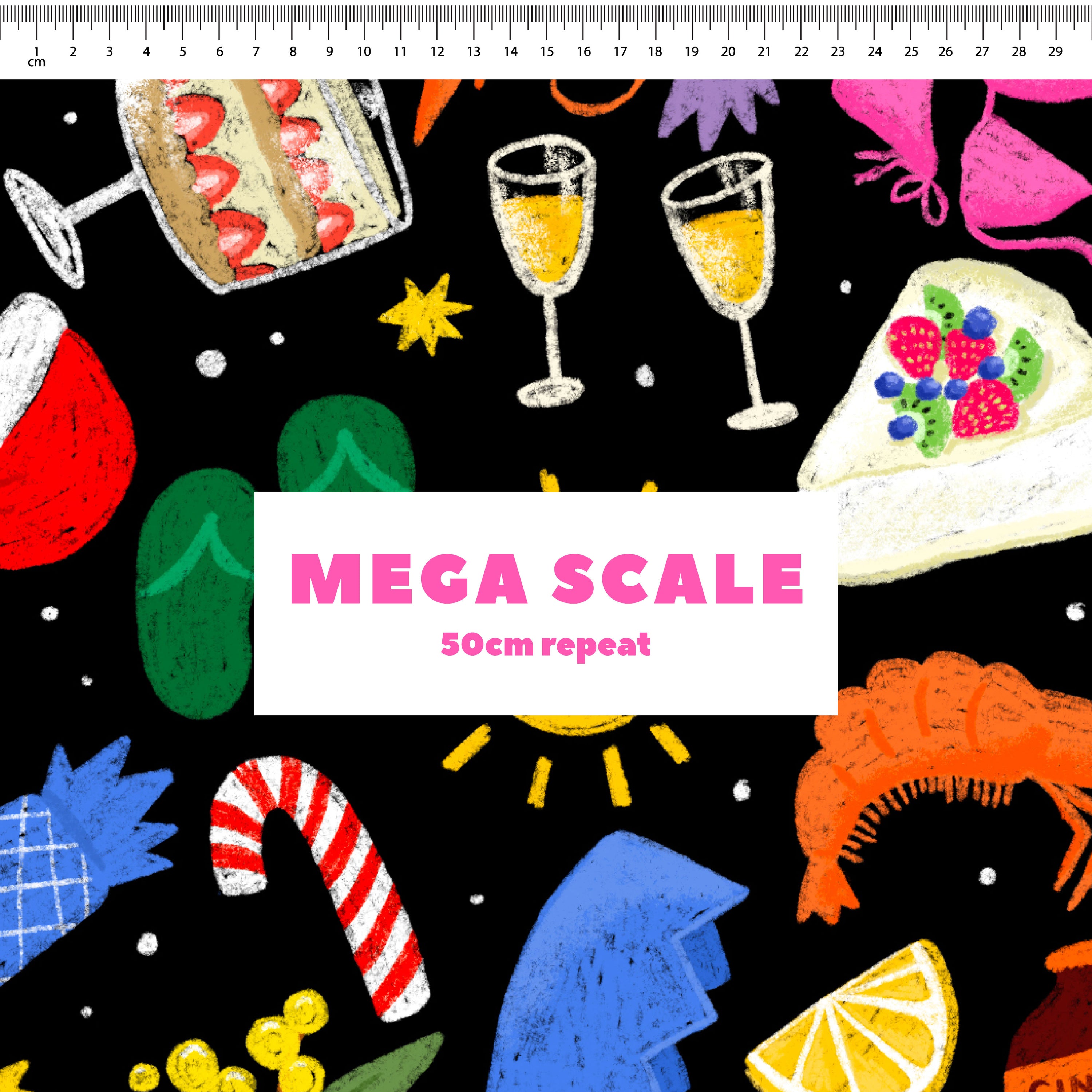 Aussie Christmas (Black) Preorder Fabric