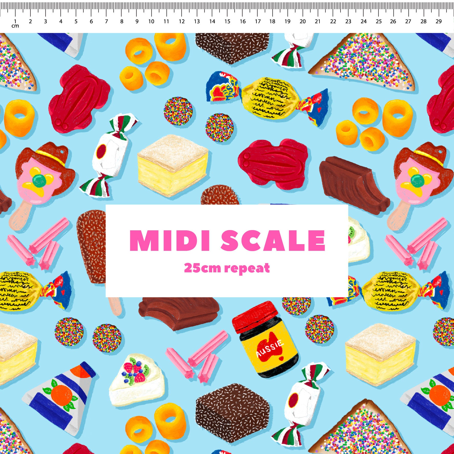 Aussie Favourites (Blue) Preorder Fabric