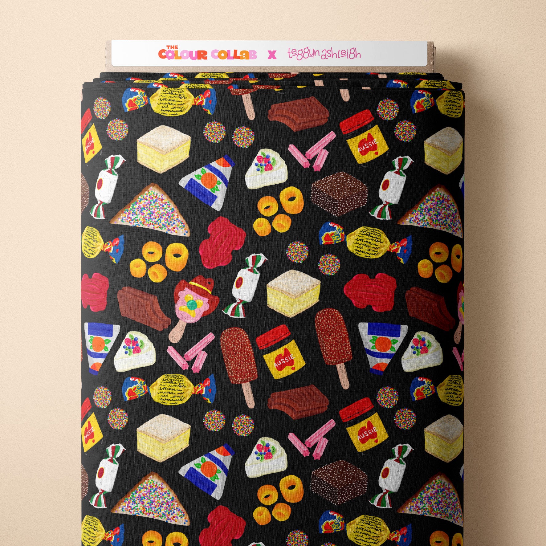 Aussie Favourites (Black) Preorder Fabric