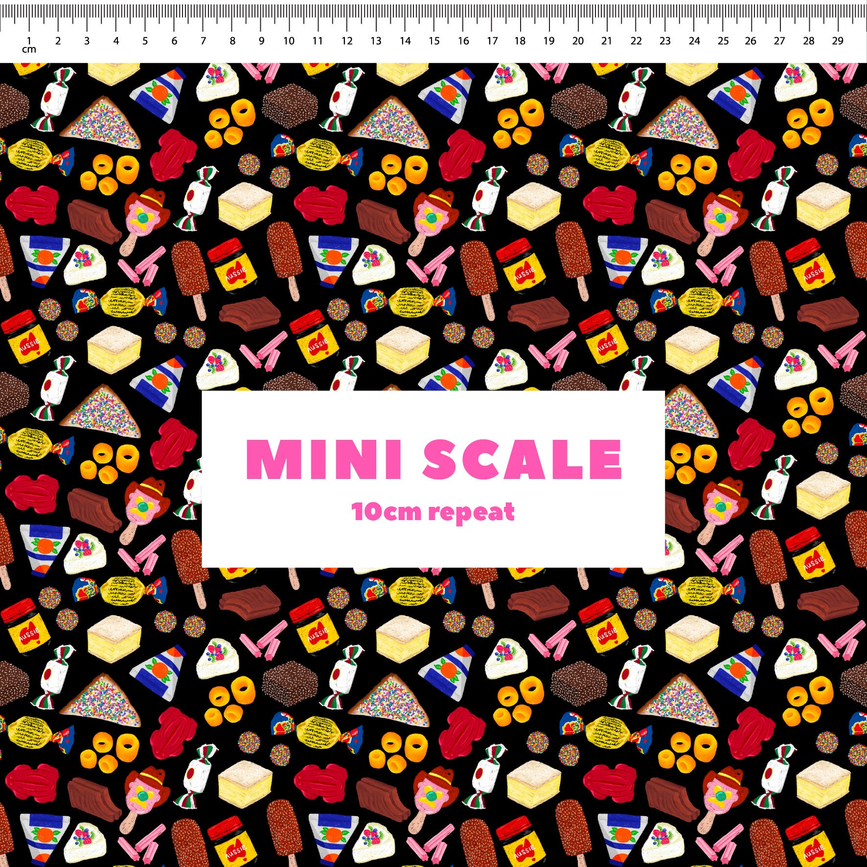 Aussie Favourites (Black) Preorder Fabric