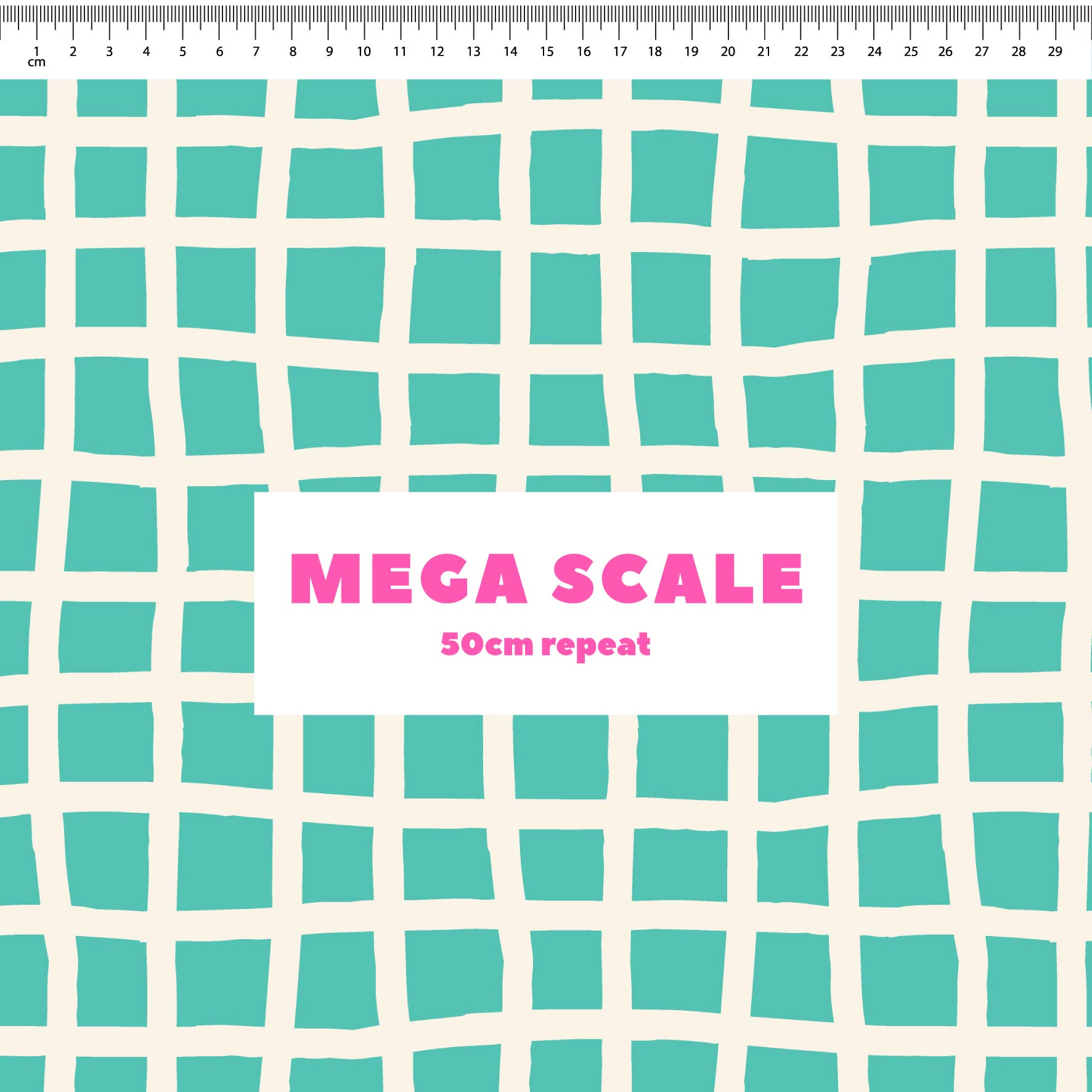 Big Net (Aqua) Preorder Fabric by New Kid Club