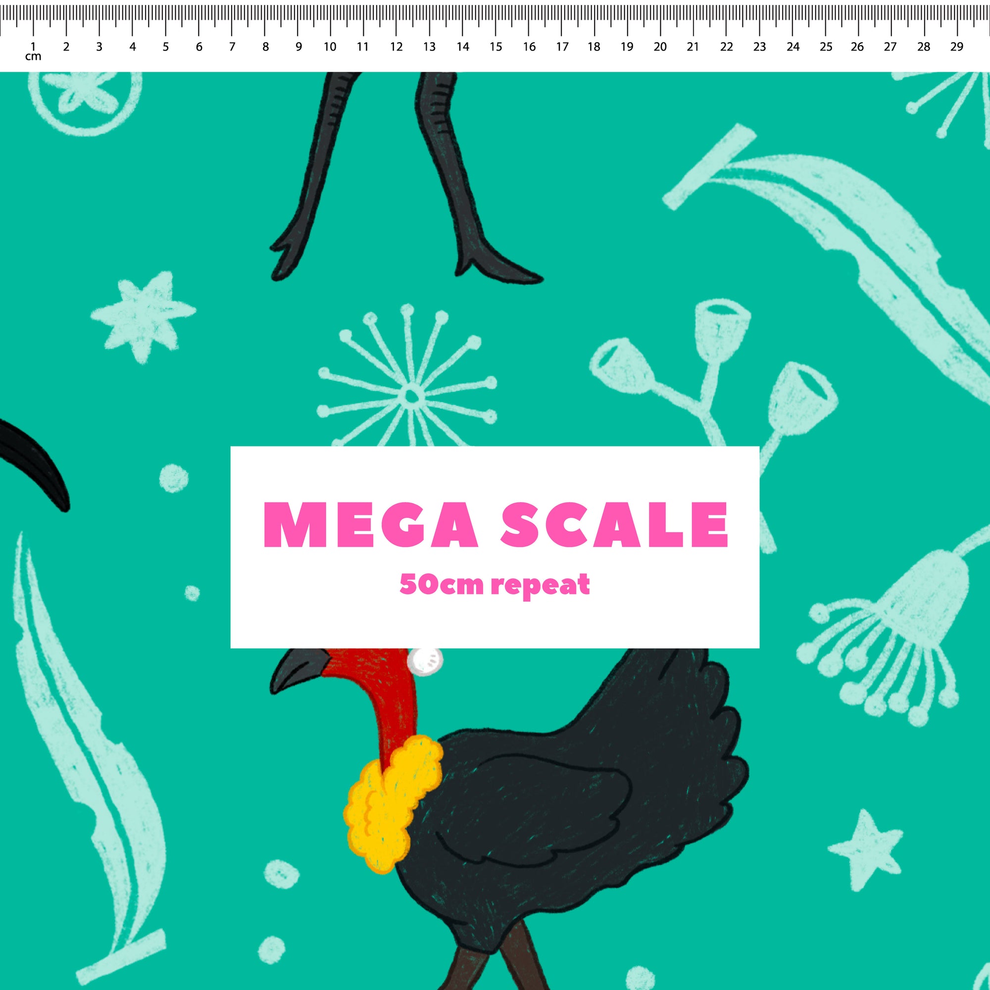 Bin Chicken & Bush Turkey Christmas Preorder Fabric