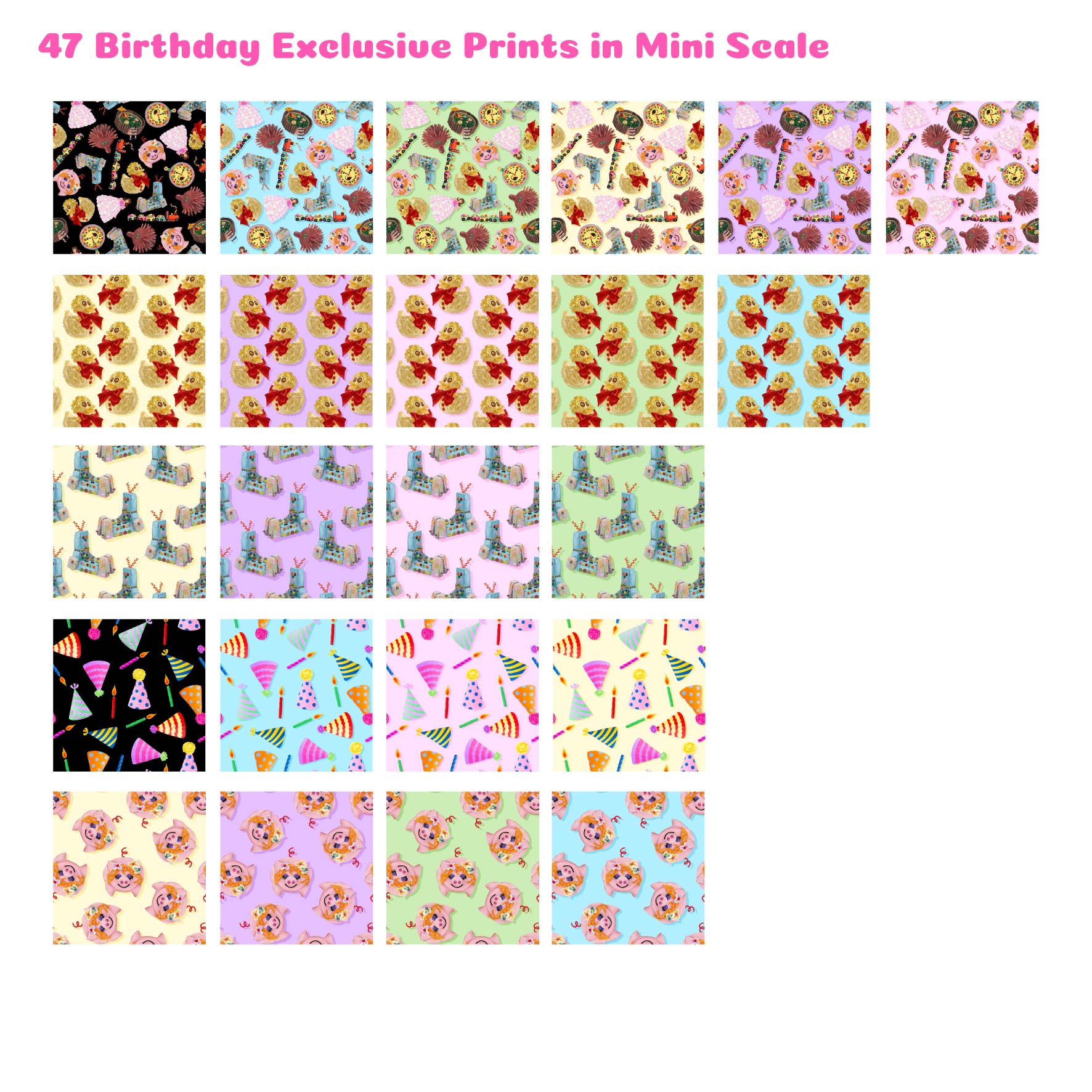 Woman's Weekly Birthday Cakes Fat Quarter Pack