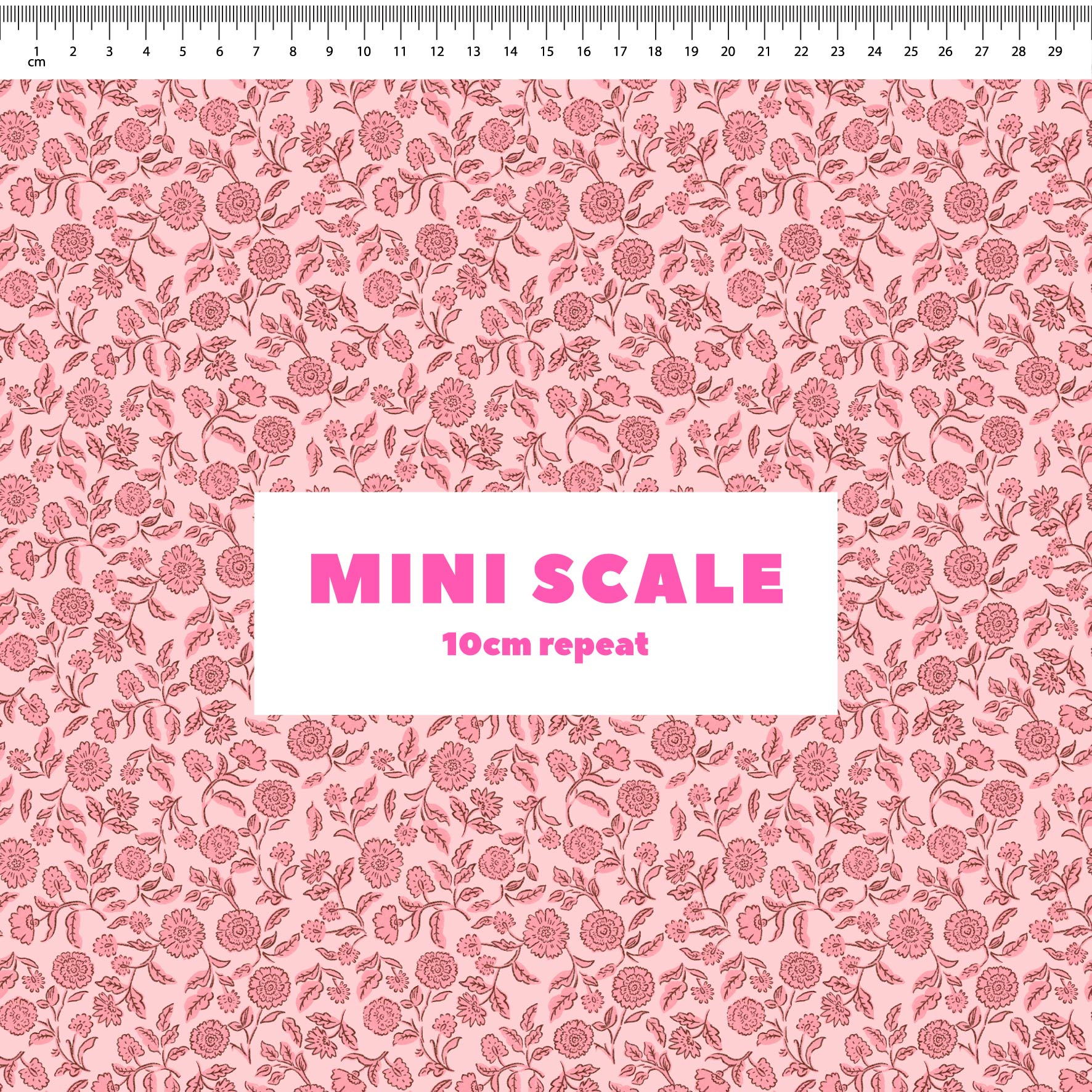 Preorder: Block Print Blooms (Pink)