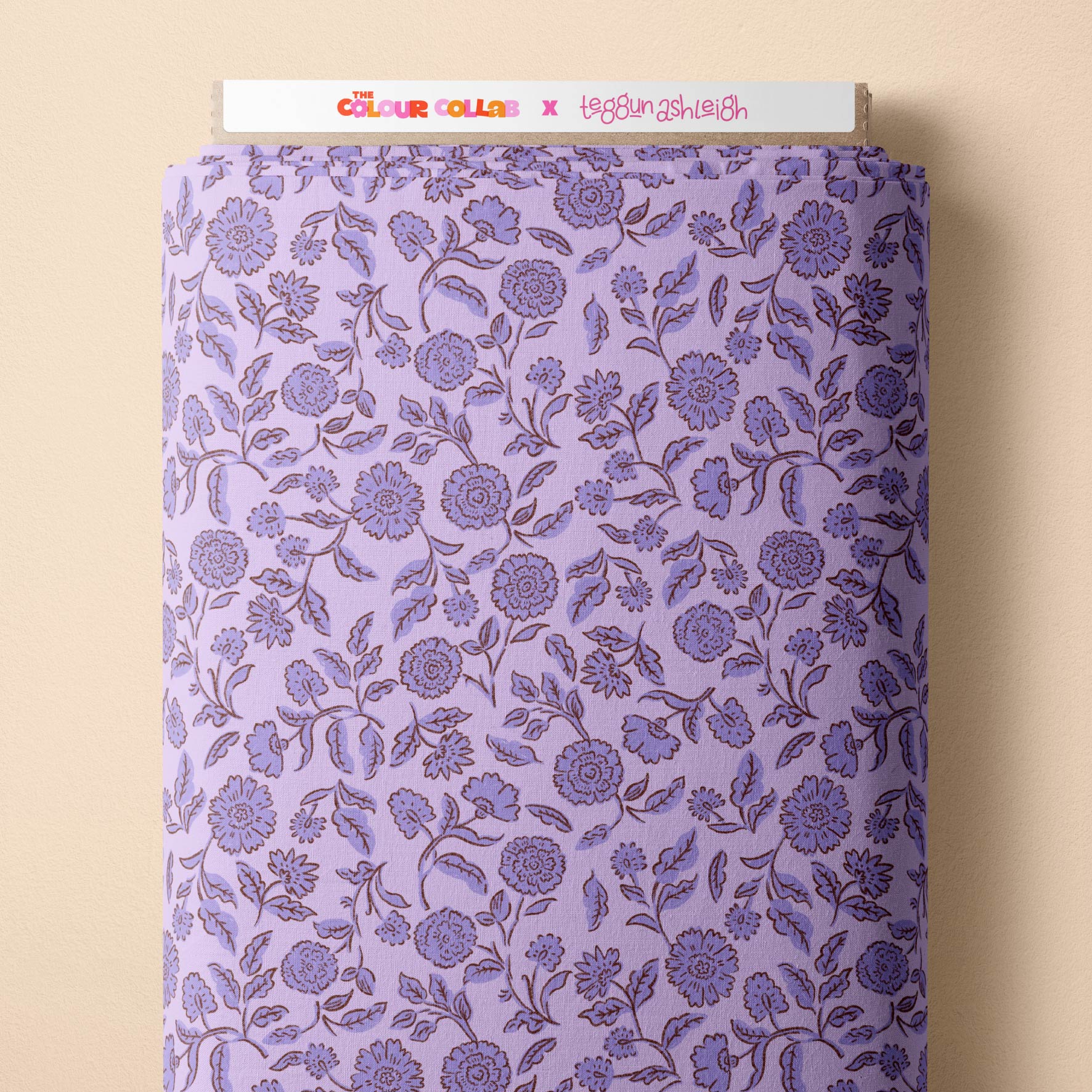 Preorder: Block Print Blooms (Purple)