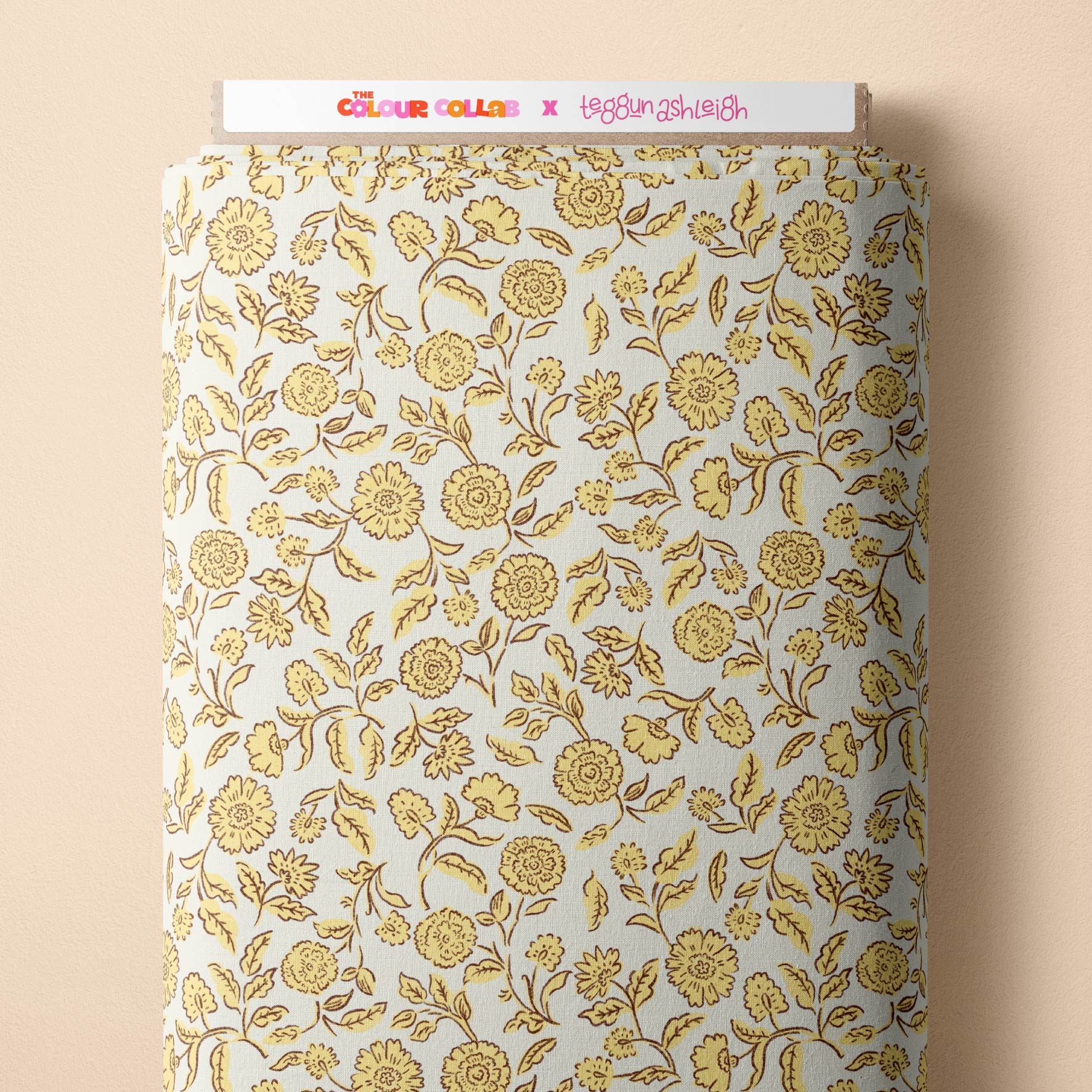 Preorder: Block Print Blooms (Yellow)