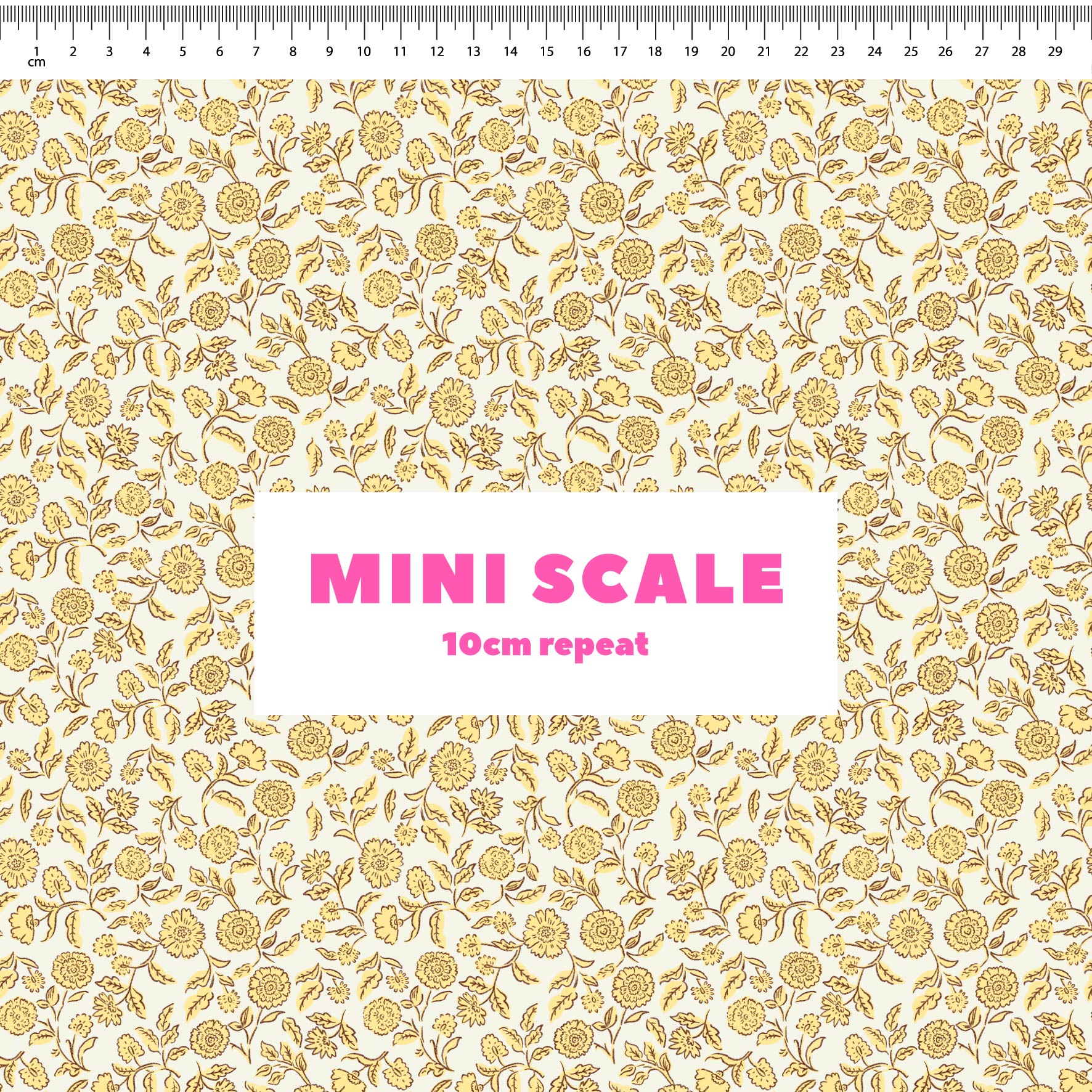 Preorder: Block Print Blooms (Yellow)