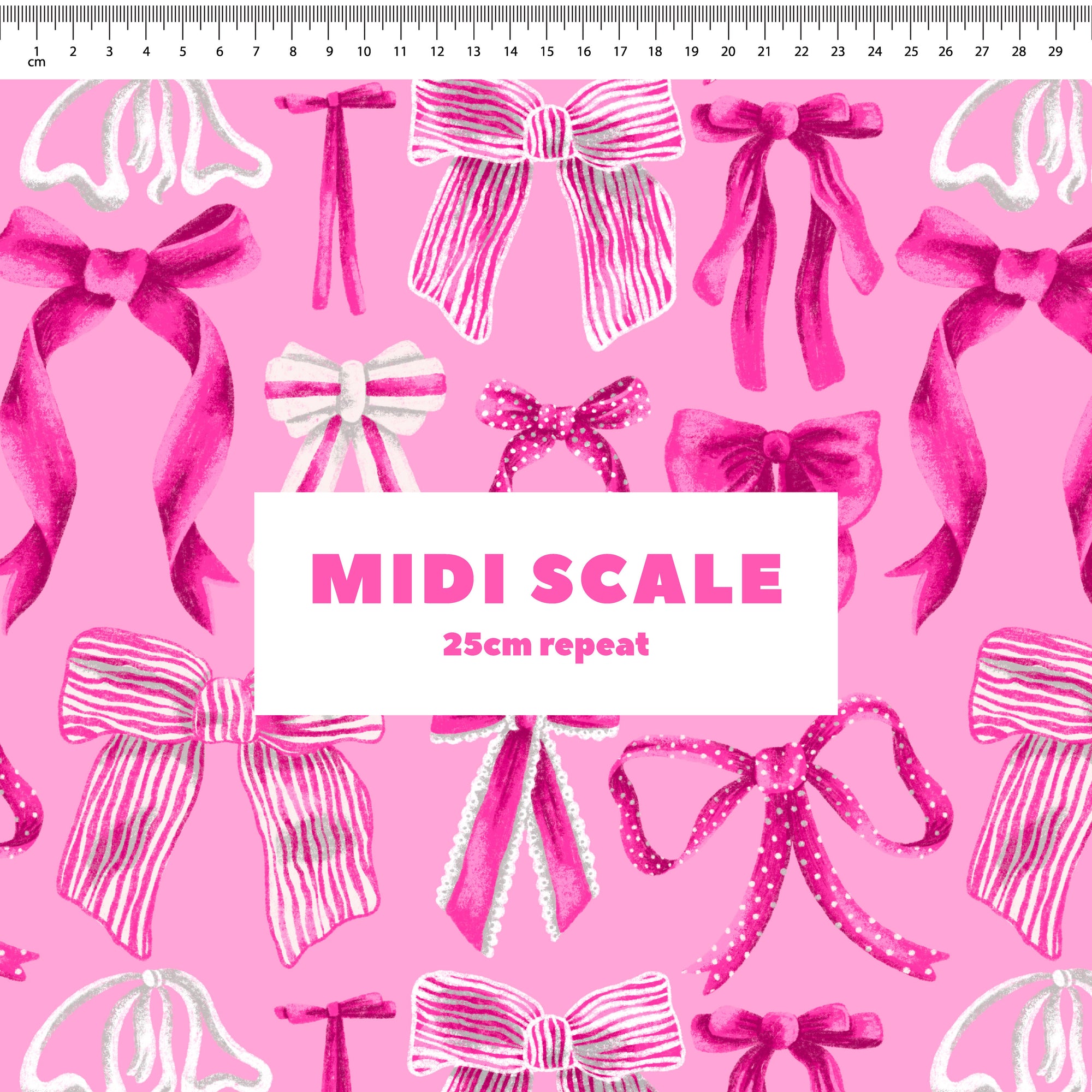 Bows (Pink on Pink) Preorder Fabric