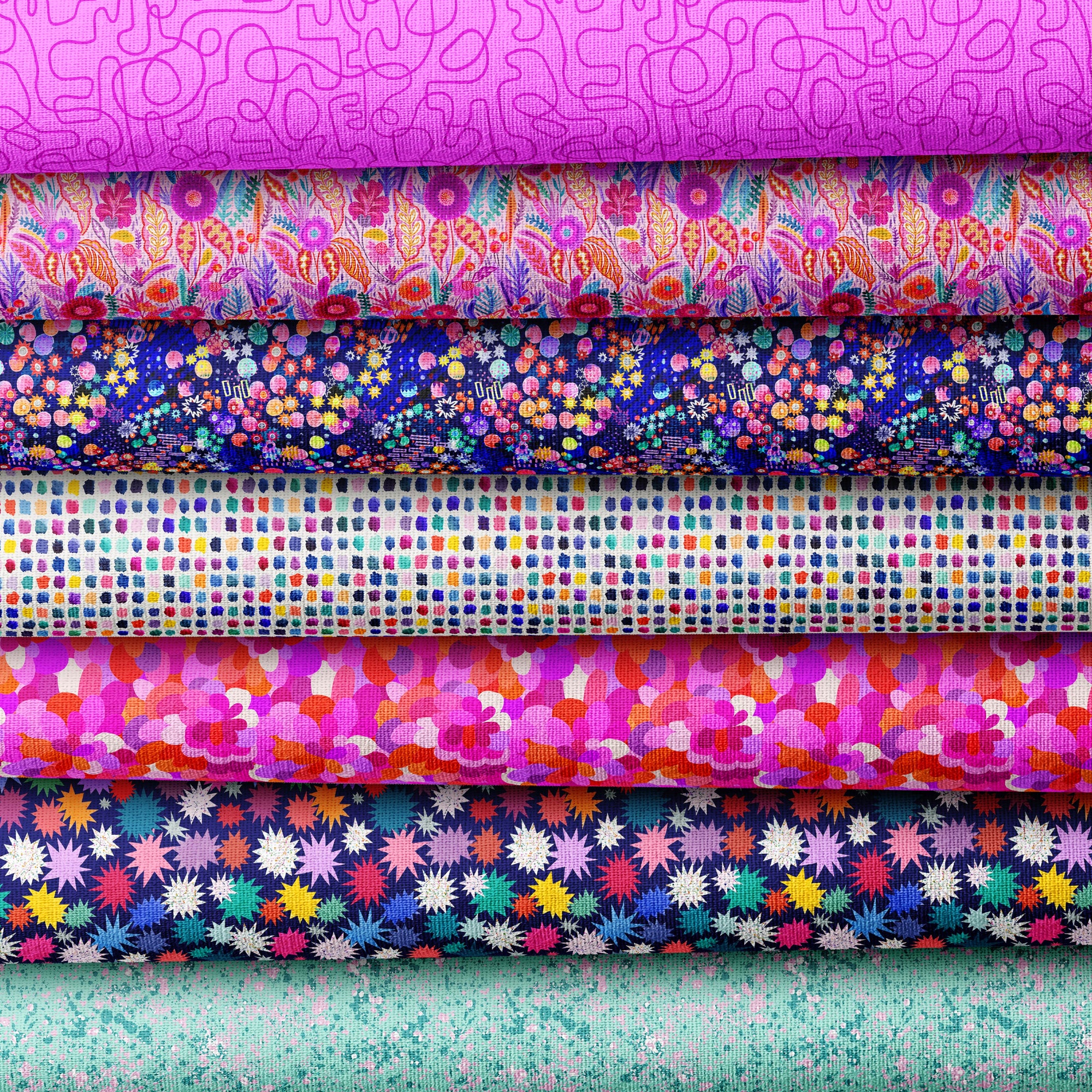 Brightside Preorder Fat Quarter Pack by The Colour Collab