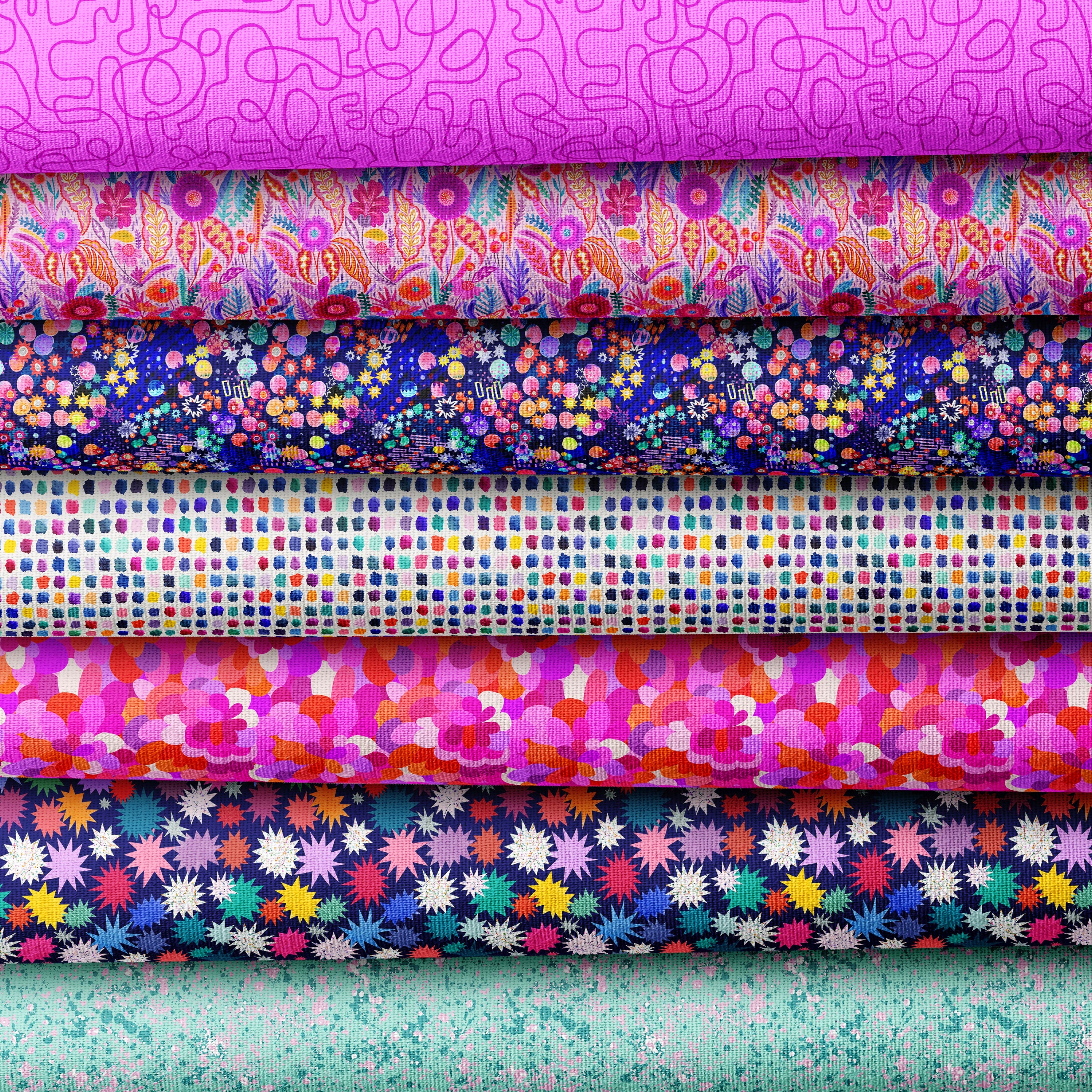 Brightside Preorder Fat Quarter Pack by The Colour Collab