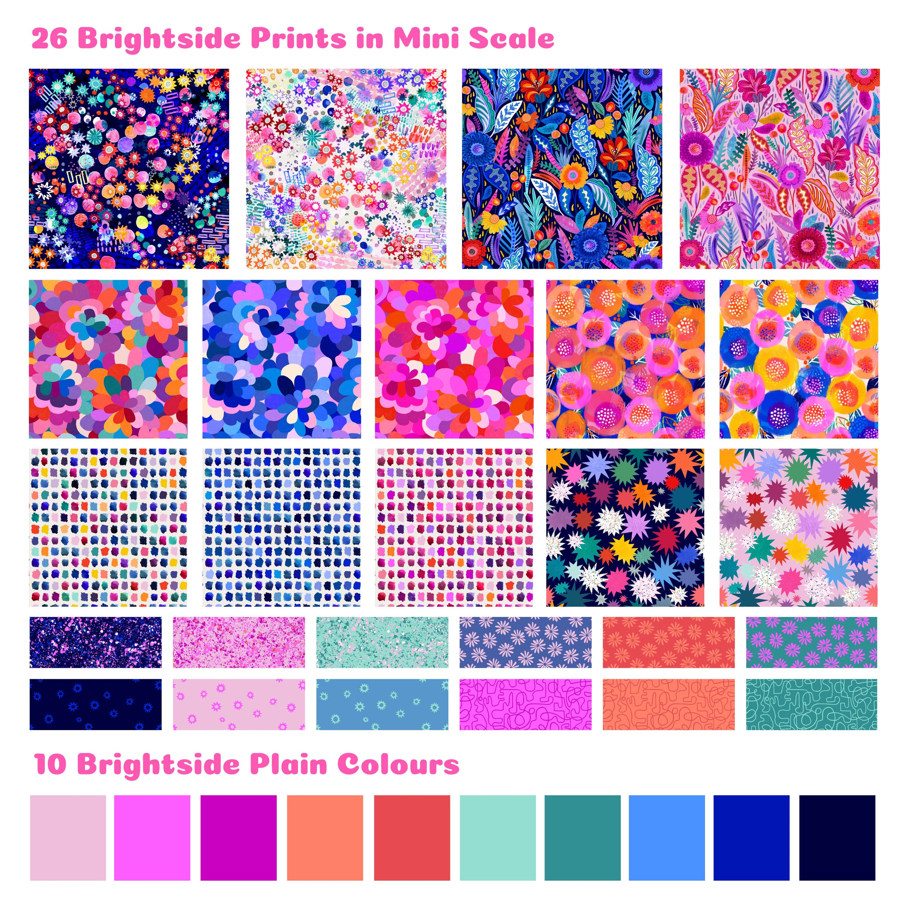 Brightside Preorder Fat Quarter Pack by The Colour Collab