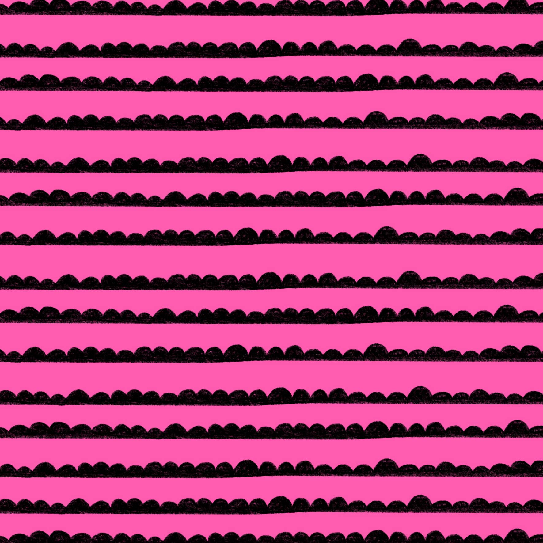 Preorder: Bubble Stripes (Black on Pink)