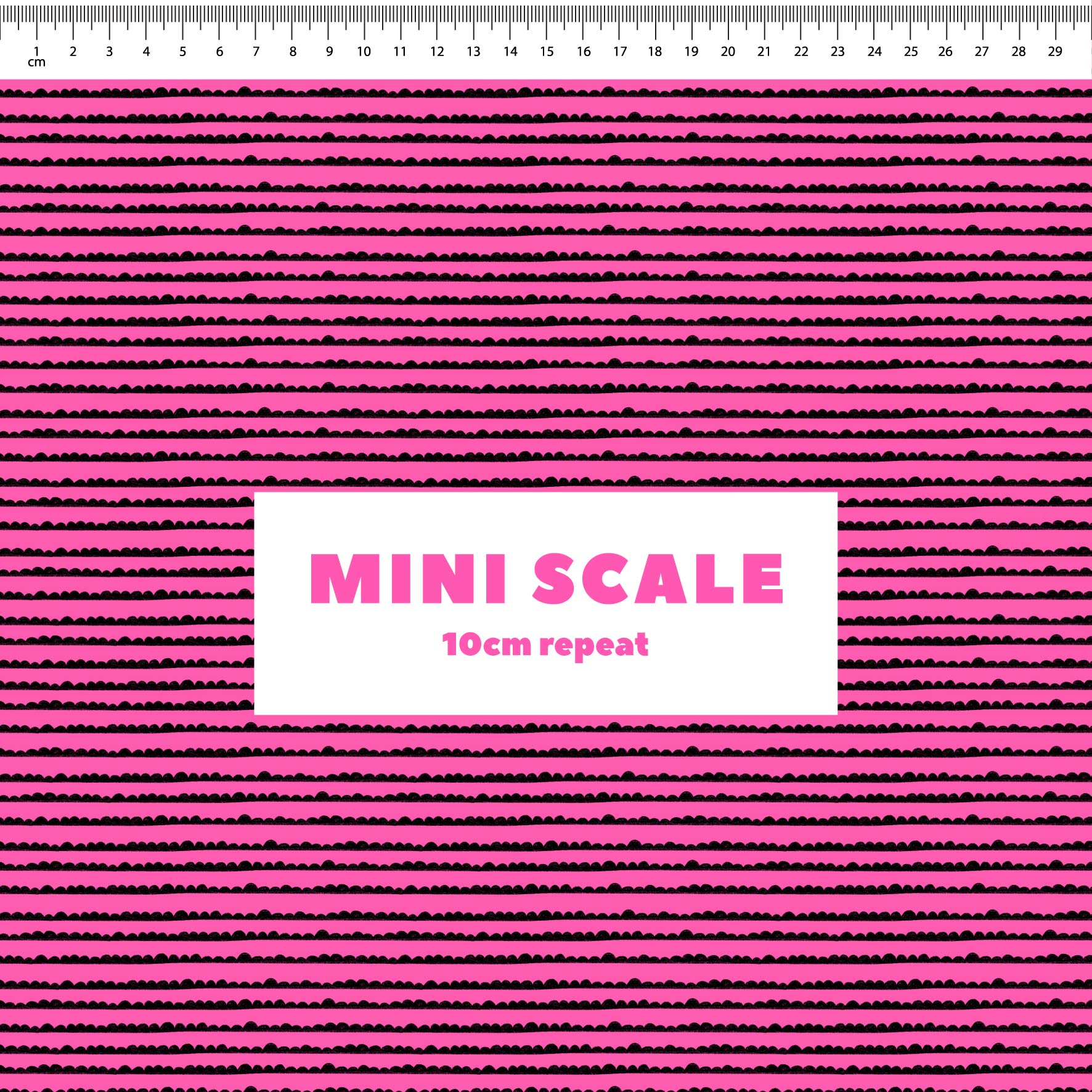 Preorder: Bubble Stripes (Black on Pink)