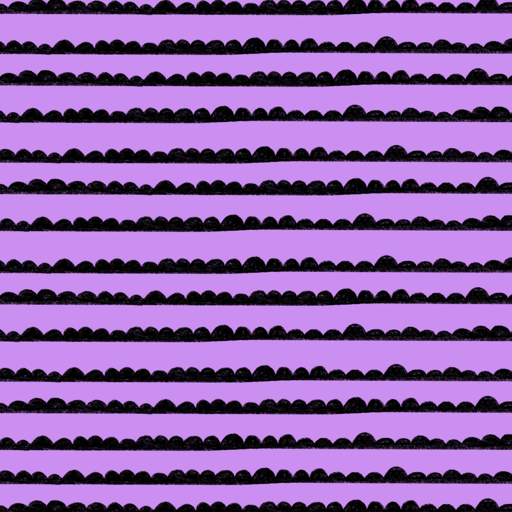 Preorder: Bubble Stripes (Black on Purple)