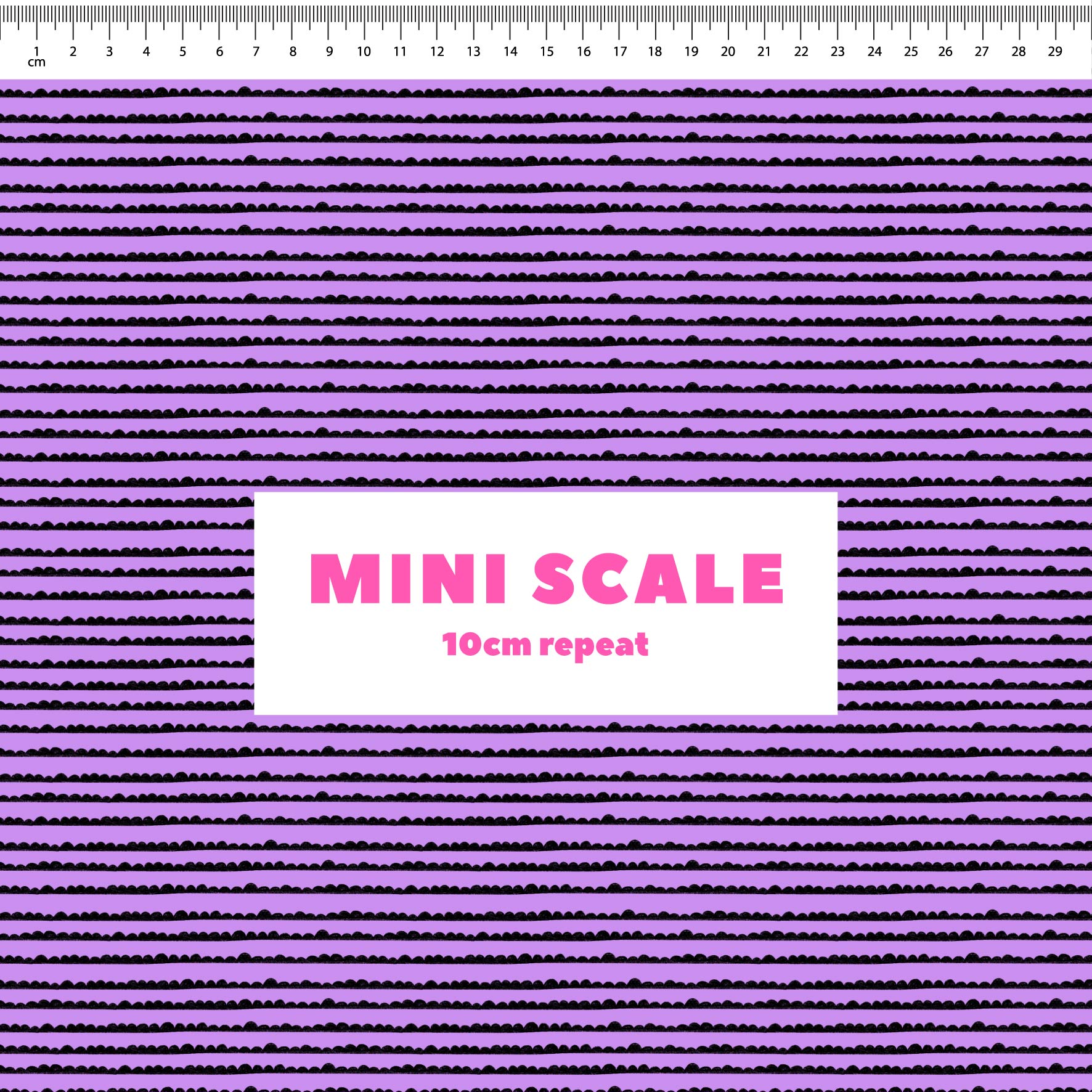 Preorder: Bubble Stripes (Black on Purple)