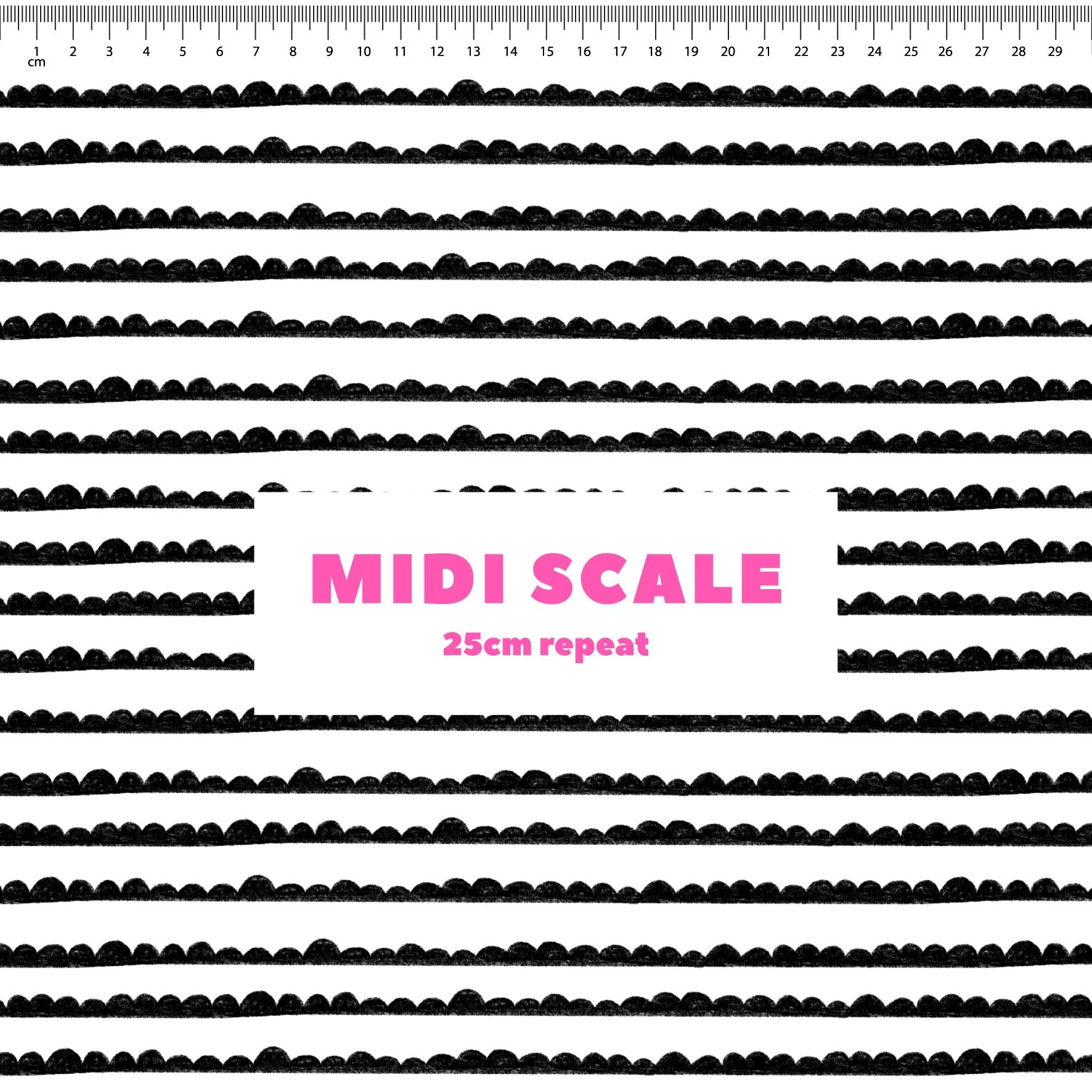 Preorder: Bubble Stripes (Black on White)