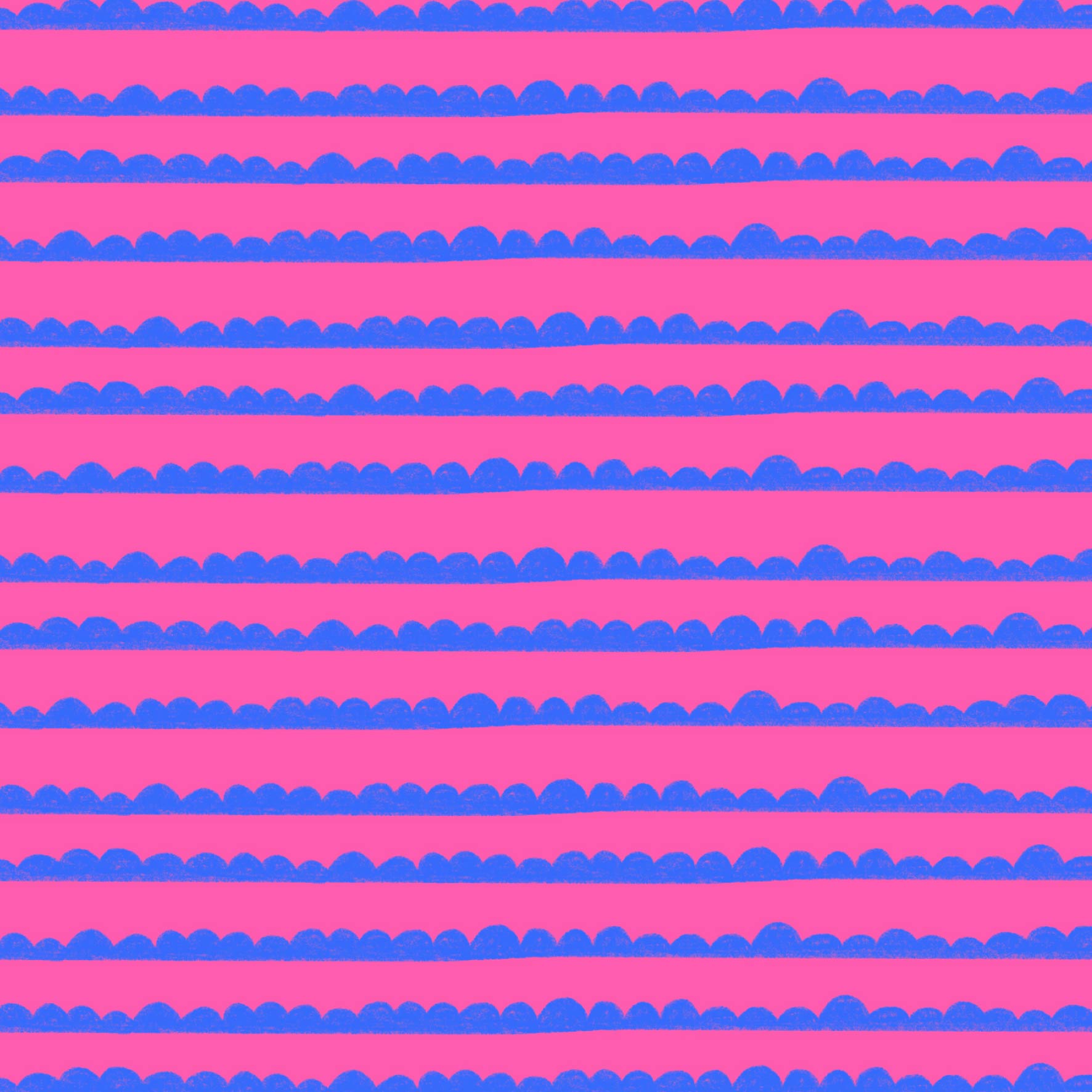 Preorder: Bubble Stripes (Blue on Pink)