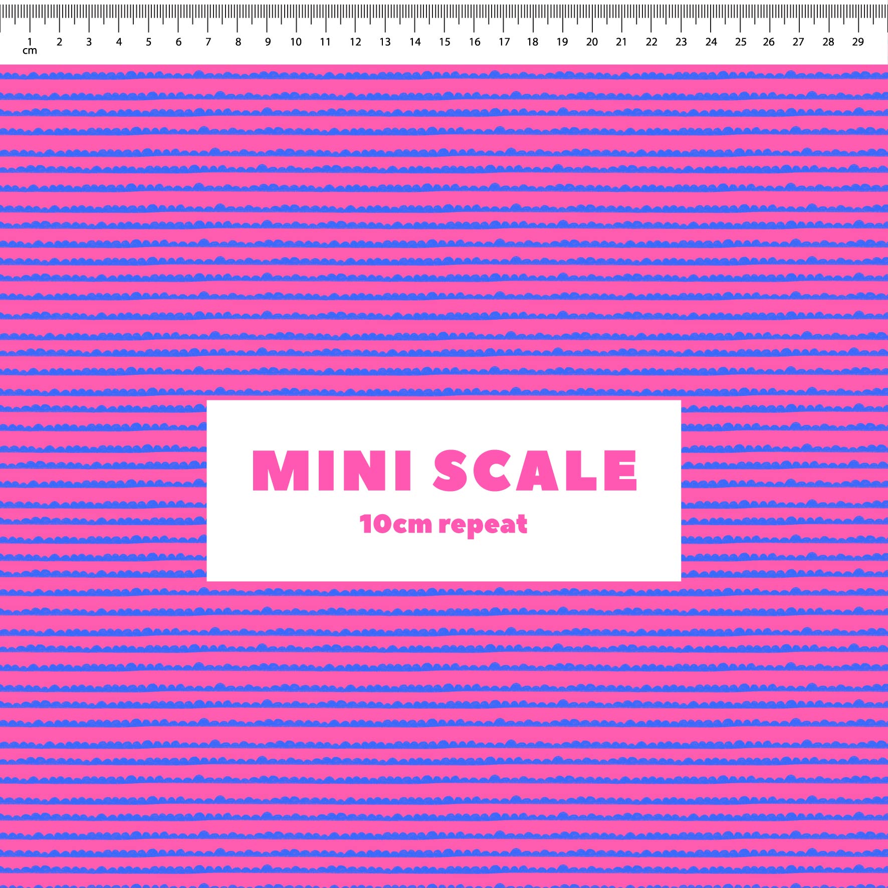 Preorder: Bubble Stripes (Blue on Pink)