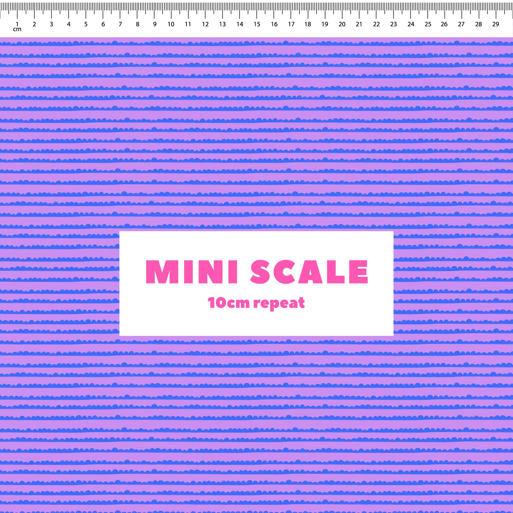 Preorder: Bubble Stripes (Blue on Purple)