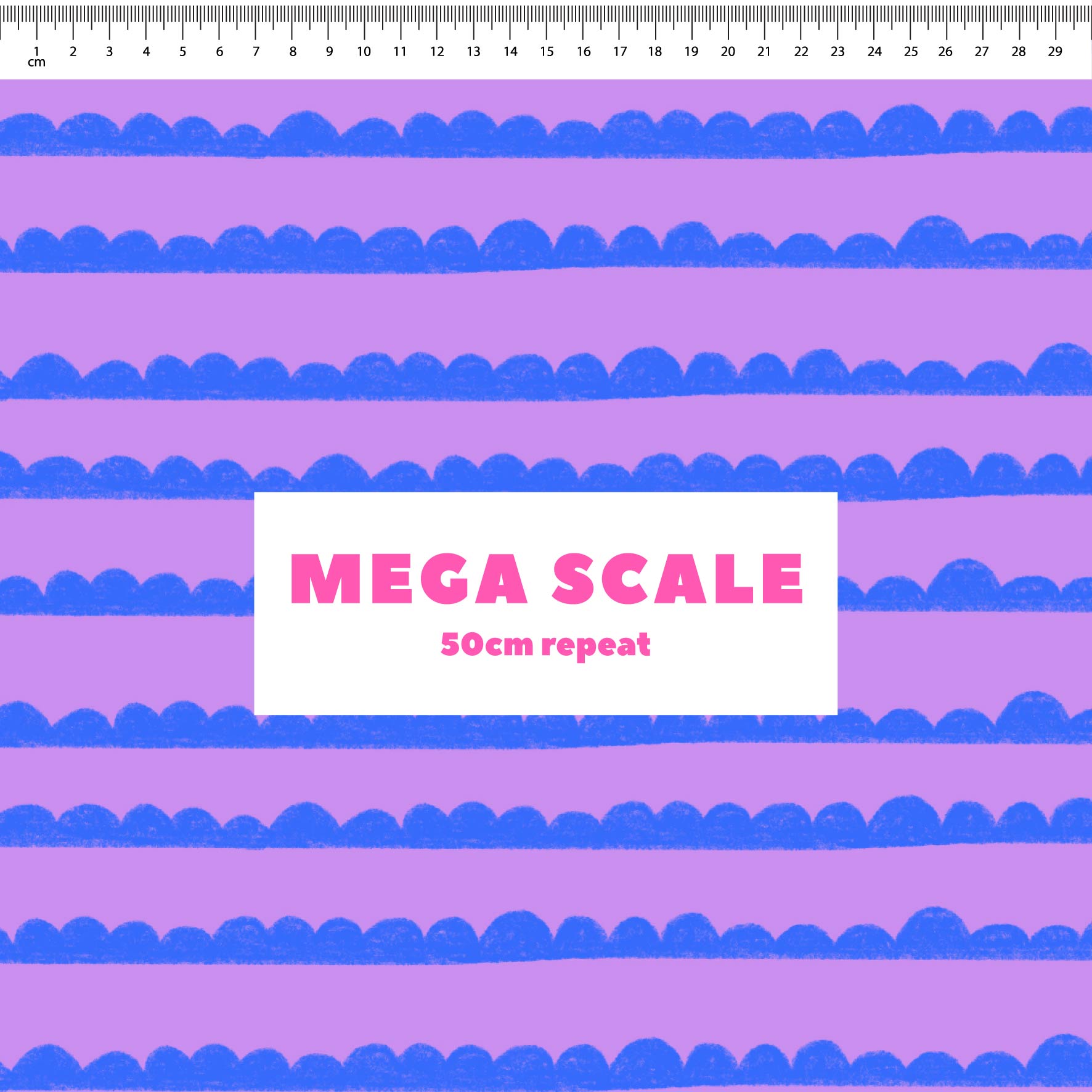 Preorder: Bubble Stripes (Blue on Purple)