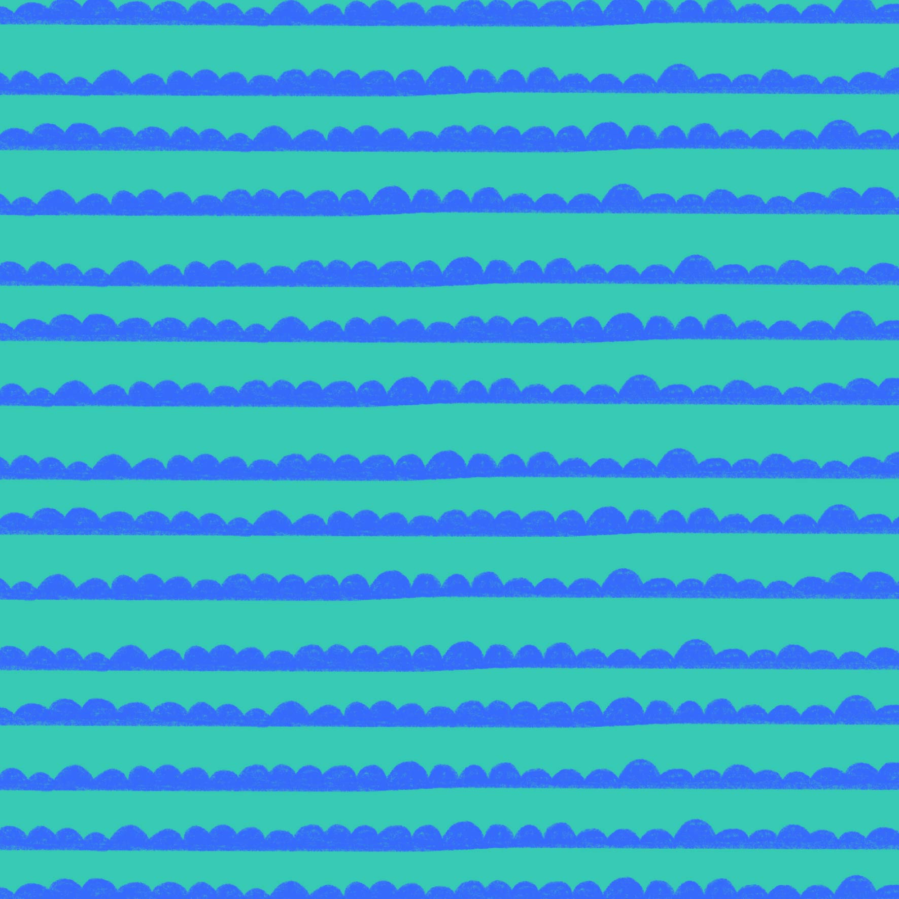 Preorder: Bubble Stripes (Blue on Teal)