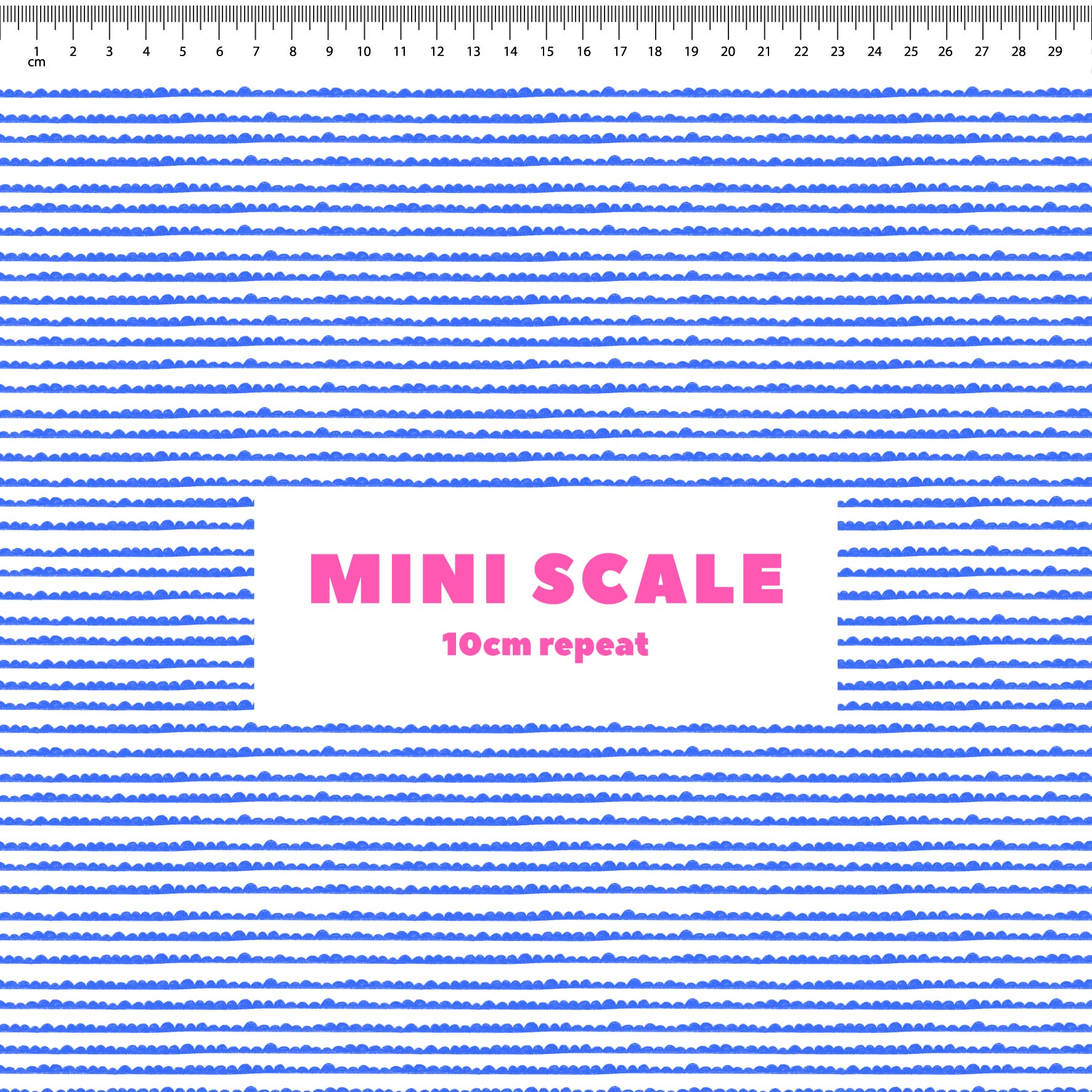 Preorder: Bubble Stripes (Blue on White)