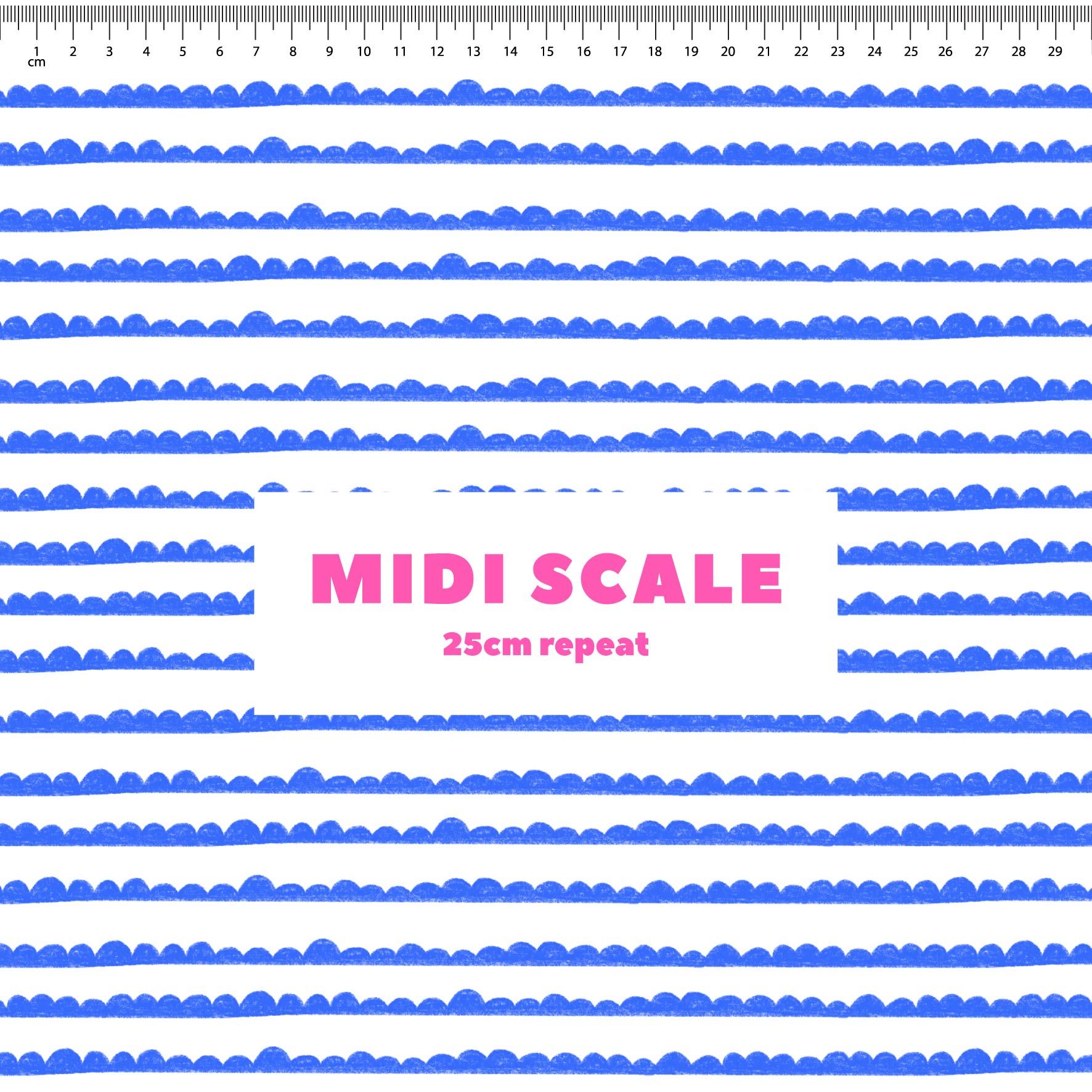 Preorder: Bubble Stripes (Blue on White)