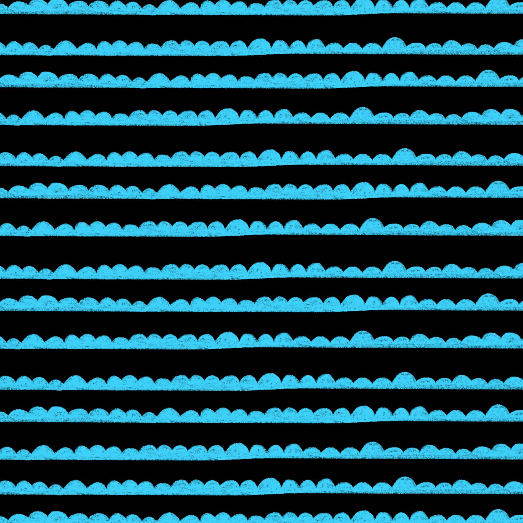 Preorder: Bubble Stripes (Light Blue on Black)