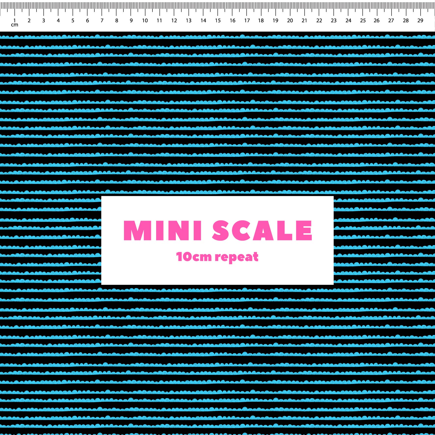 Preorder: Bubble Stripes (Light Blue on Black)