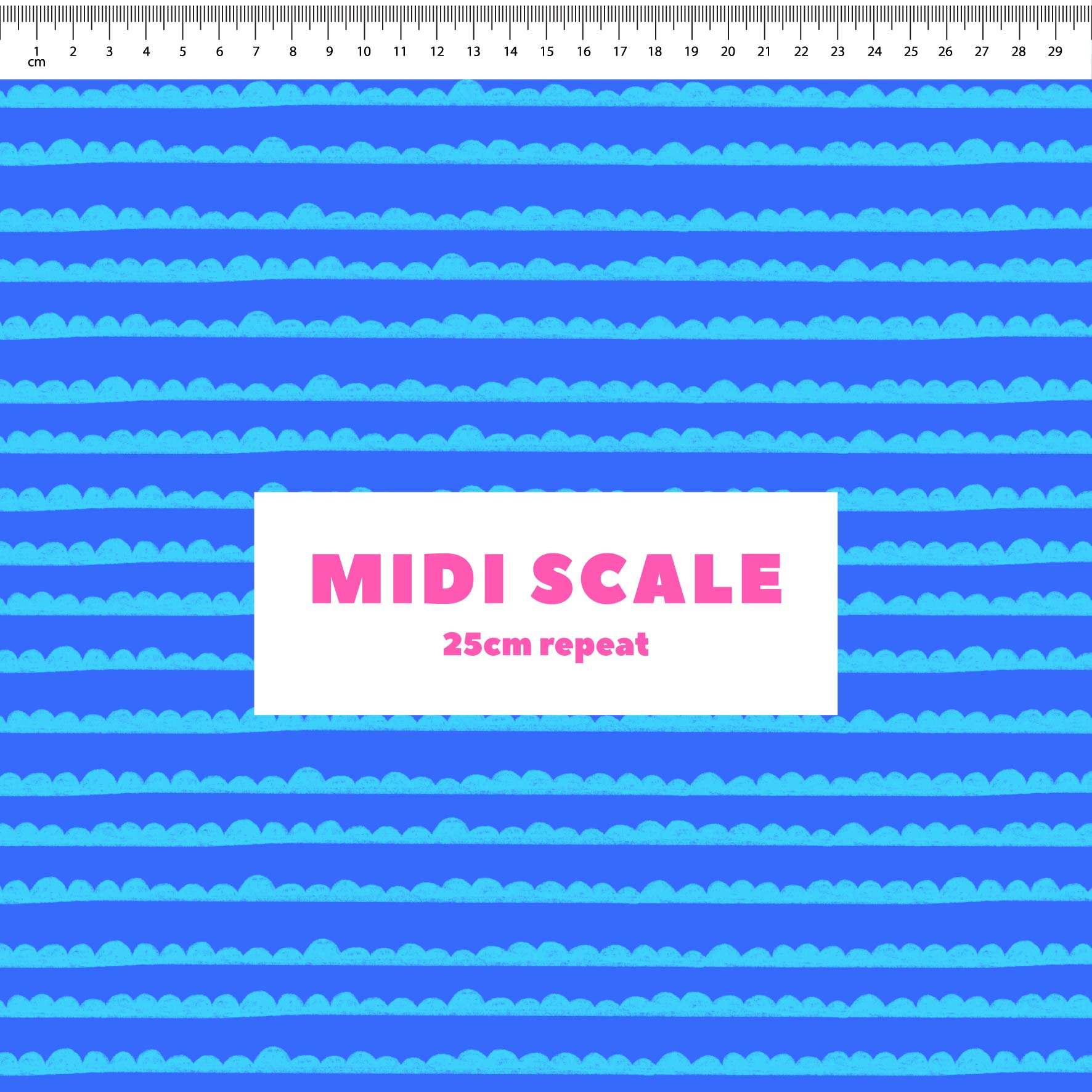 Preorder: Bubble Stripes (Light Blue on Blue)