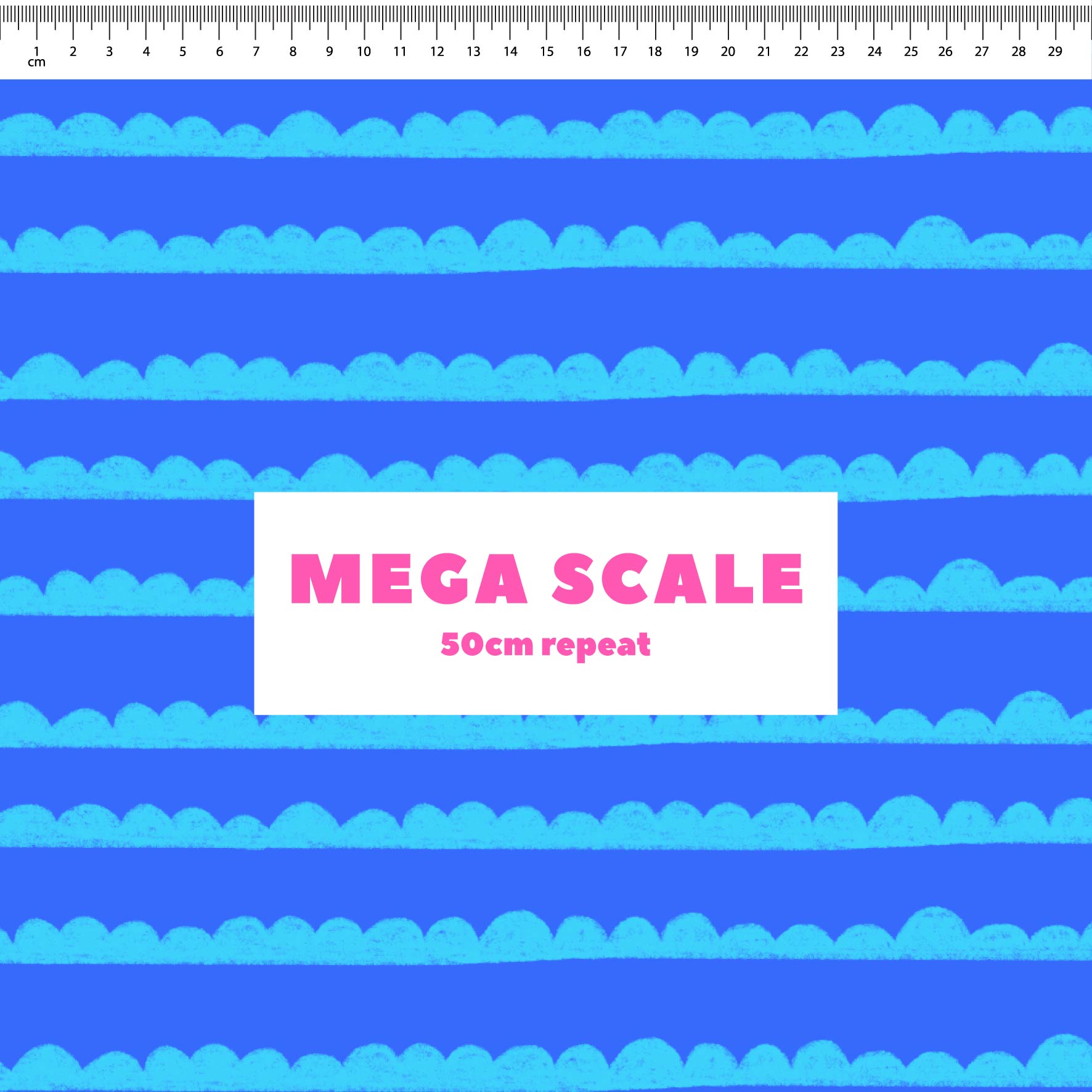 Preorder: Bubble Stripes (Light Blue on Blue)