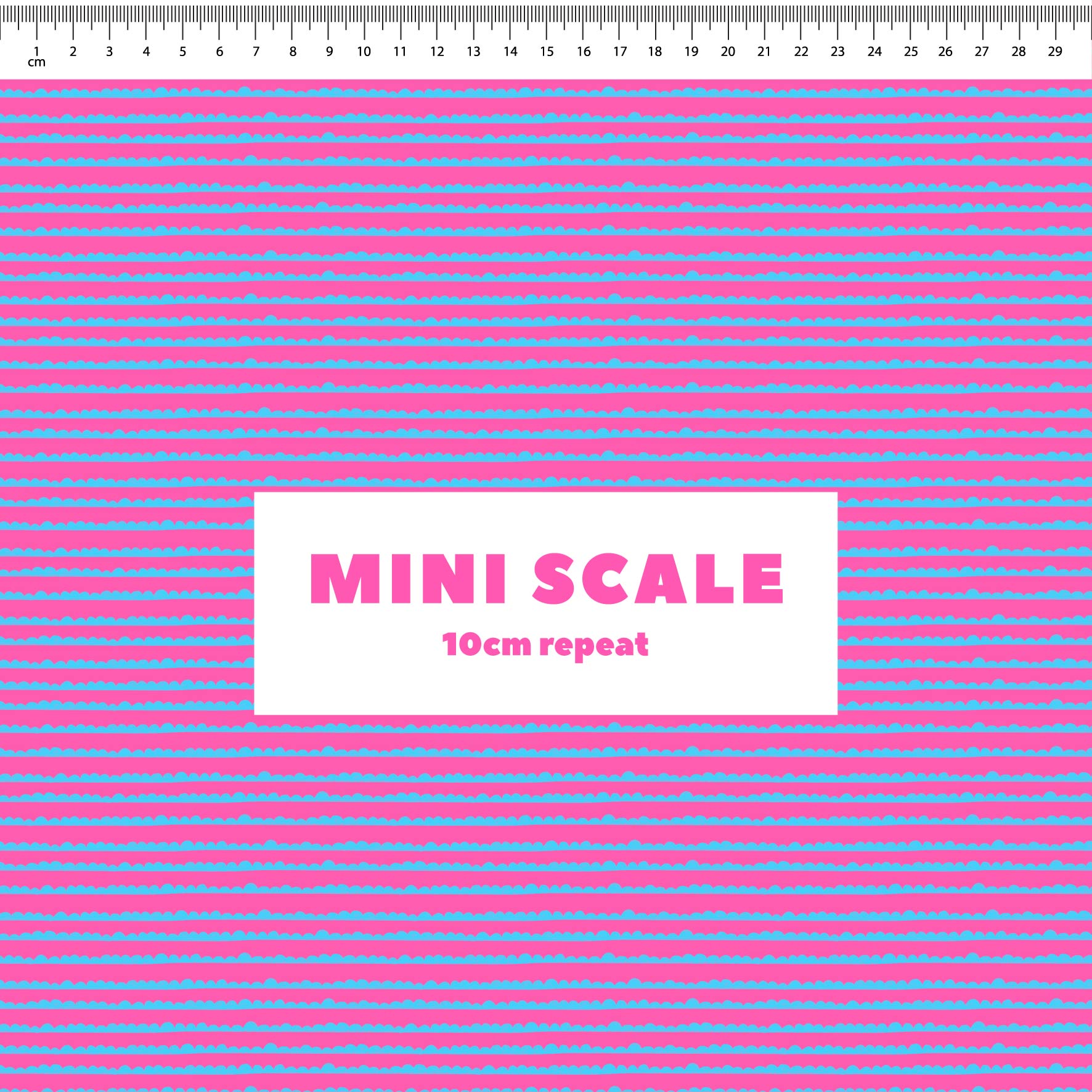 Preorder: Bubble Stripes (Light Blue on Pink)