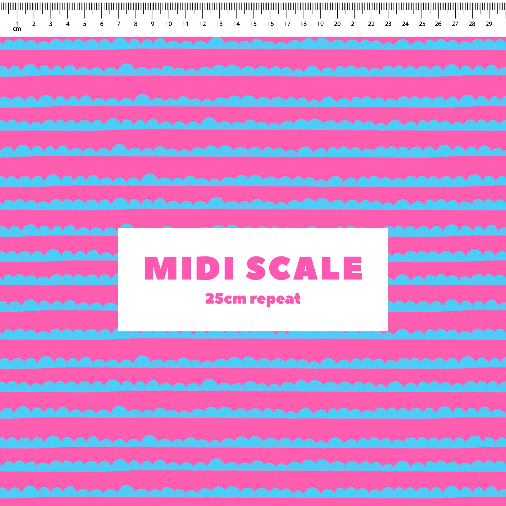 Preorder: Bubble Stripes (Light Blue on Pink)