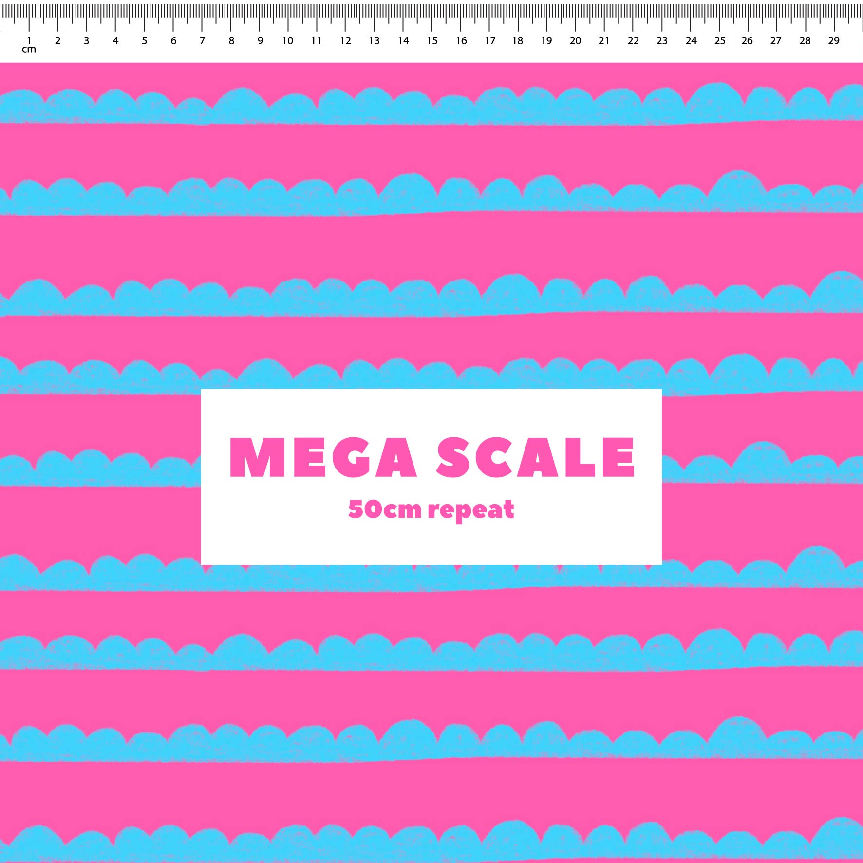 Preorder: Bubble Stripes (Light Blue on Pink)