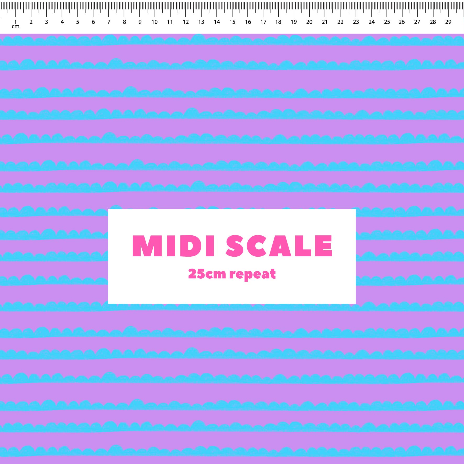 Preorder: Bubble Stripes (Light Blue on Purple)