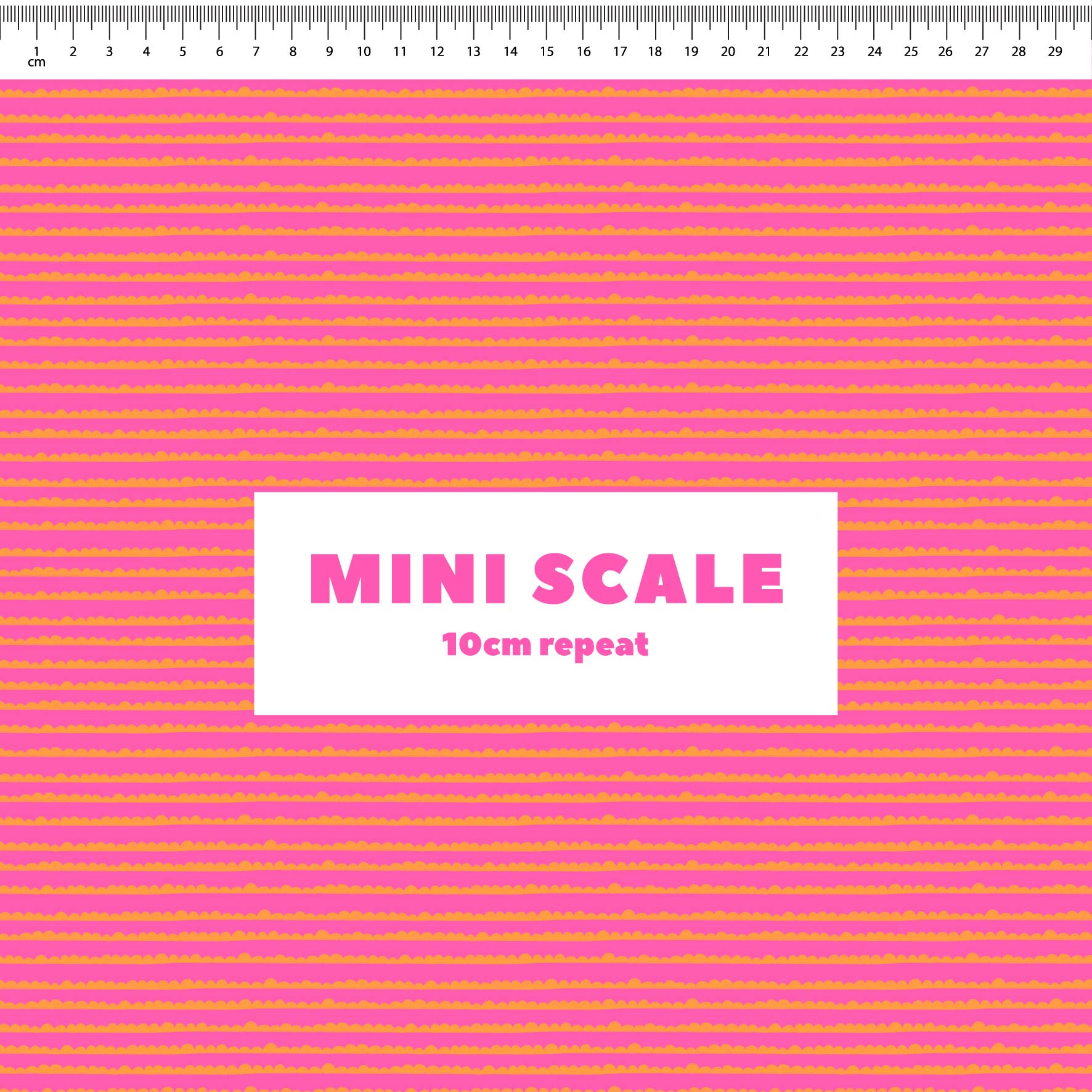 Preorder: Bubble Stripes (Orange on Pink)