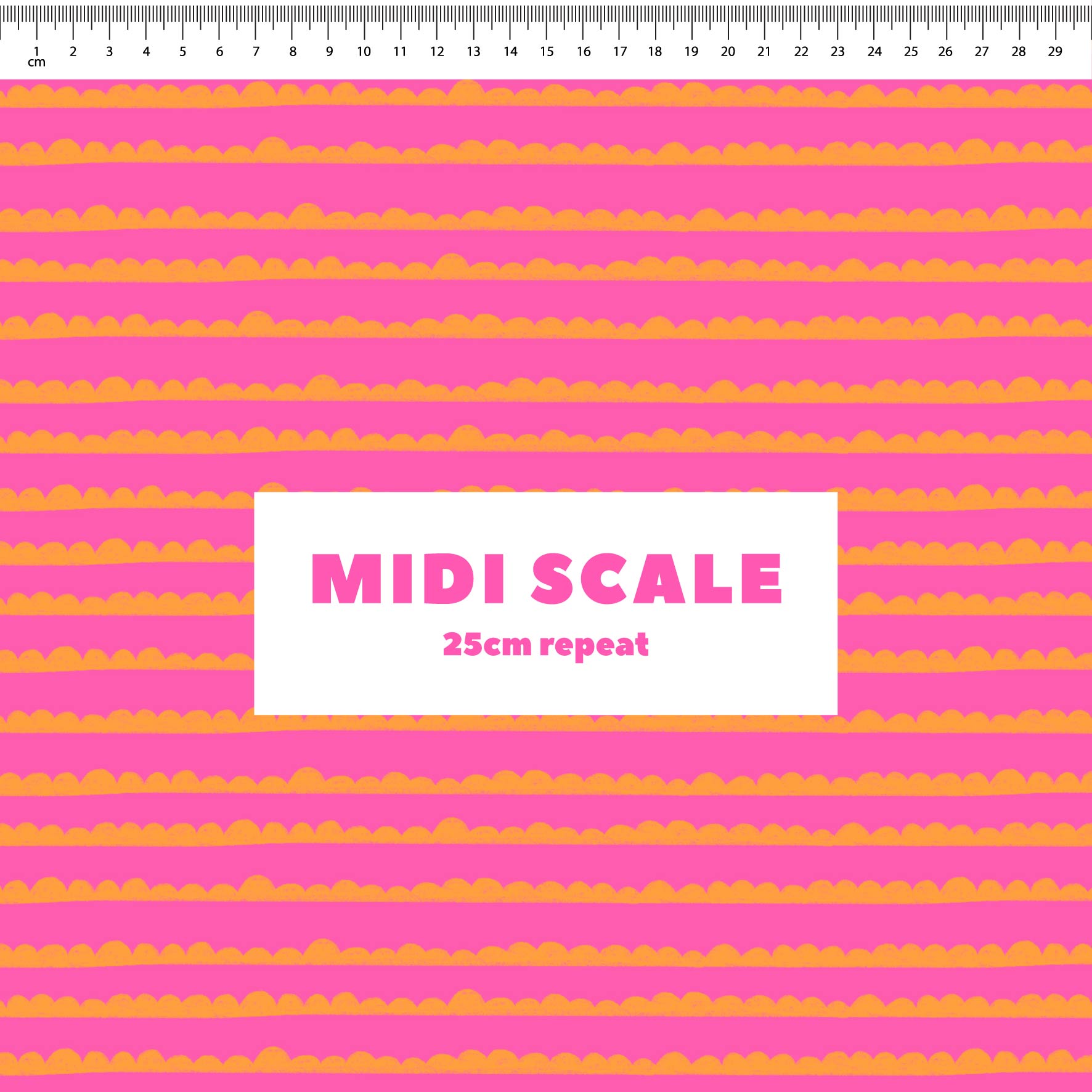 Preorder: Bubble Stripes (Orange on Pink)