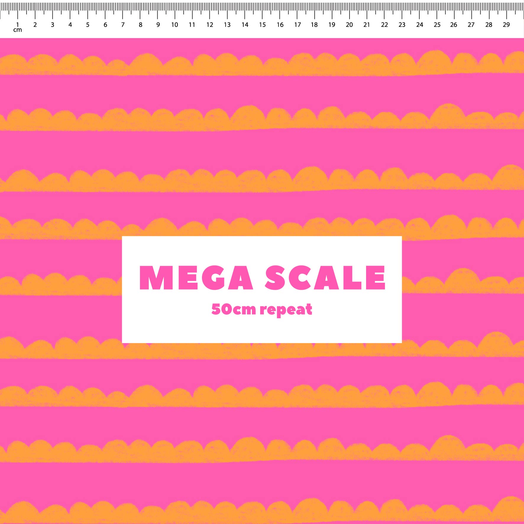 Preorder: Bubble Stripes (Orange on Pink)