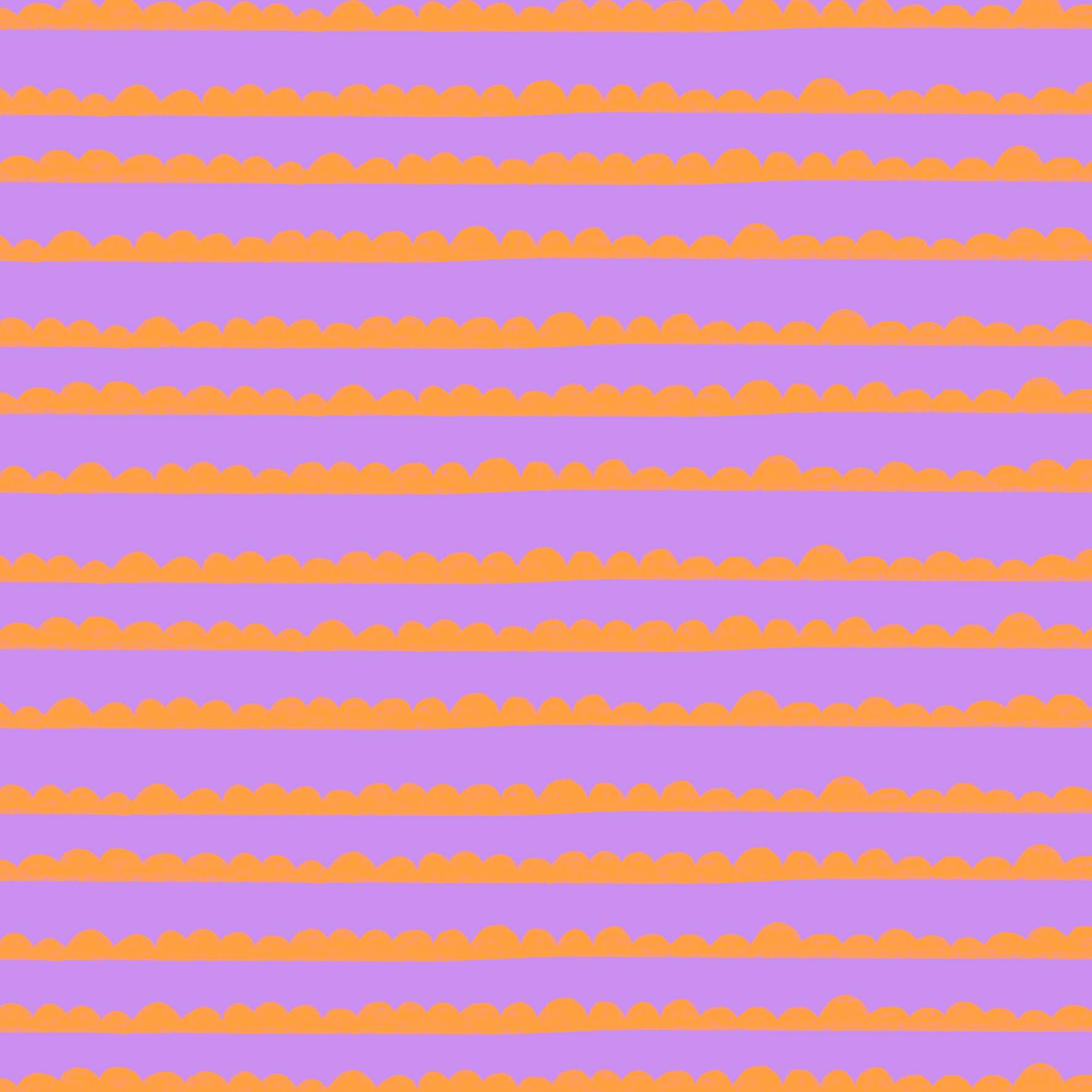 Preorder: Bubble Stripes (Orange on Purple)
