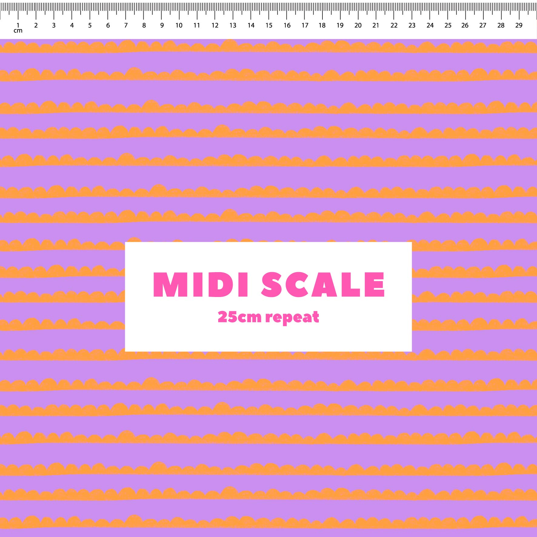 Preorder: Bubble Stripes (Orange on Purple)