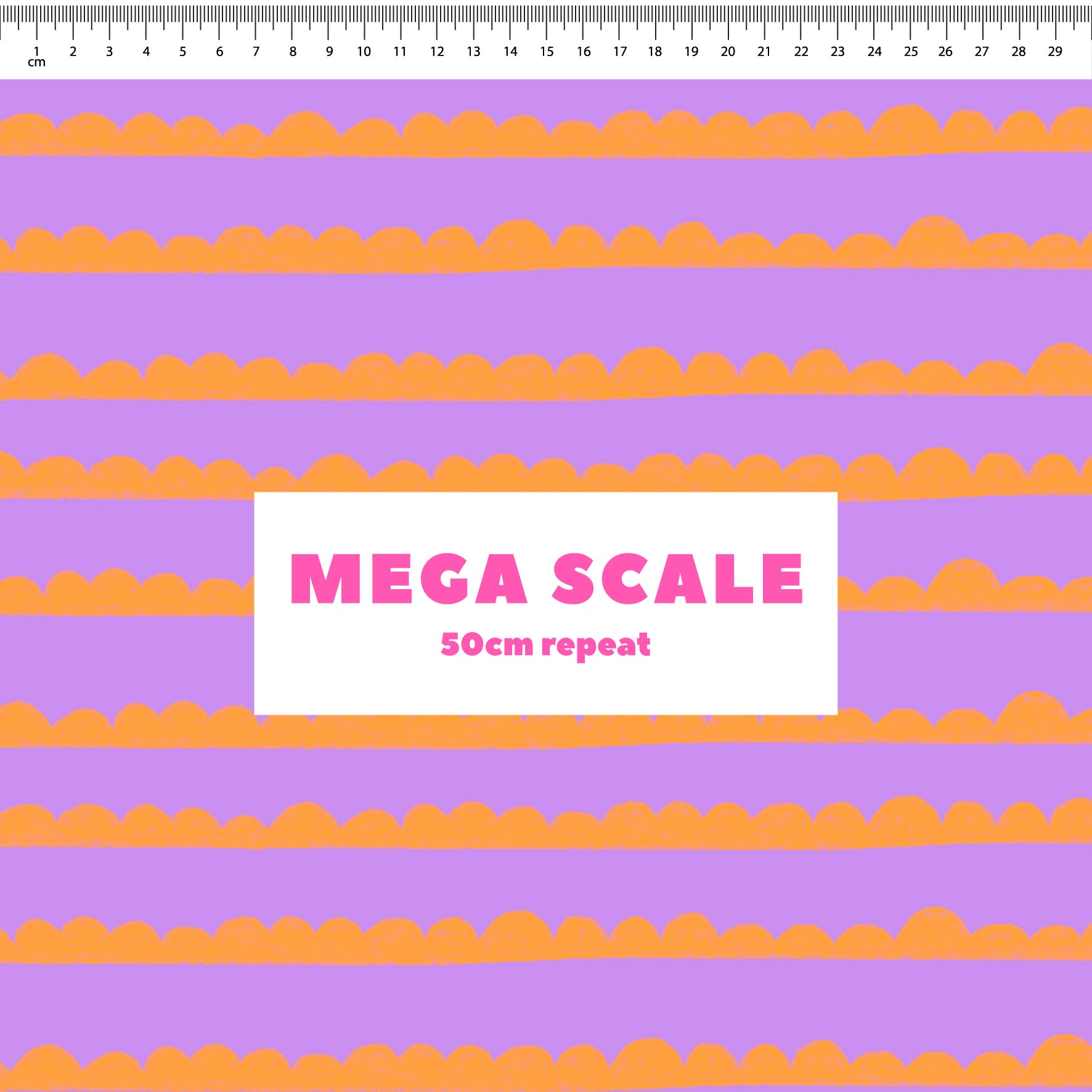 Preorder: Bubble Stripes (Orange on Purple)