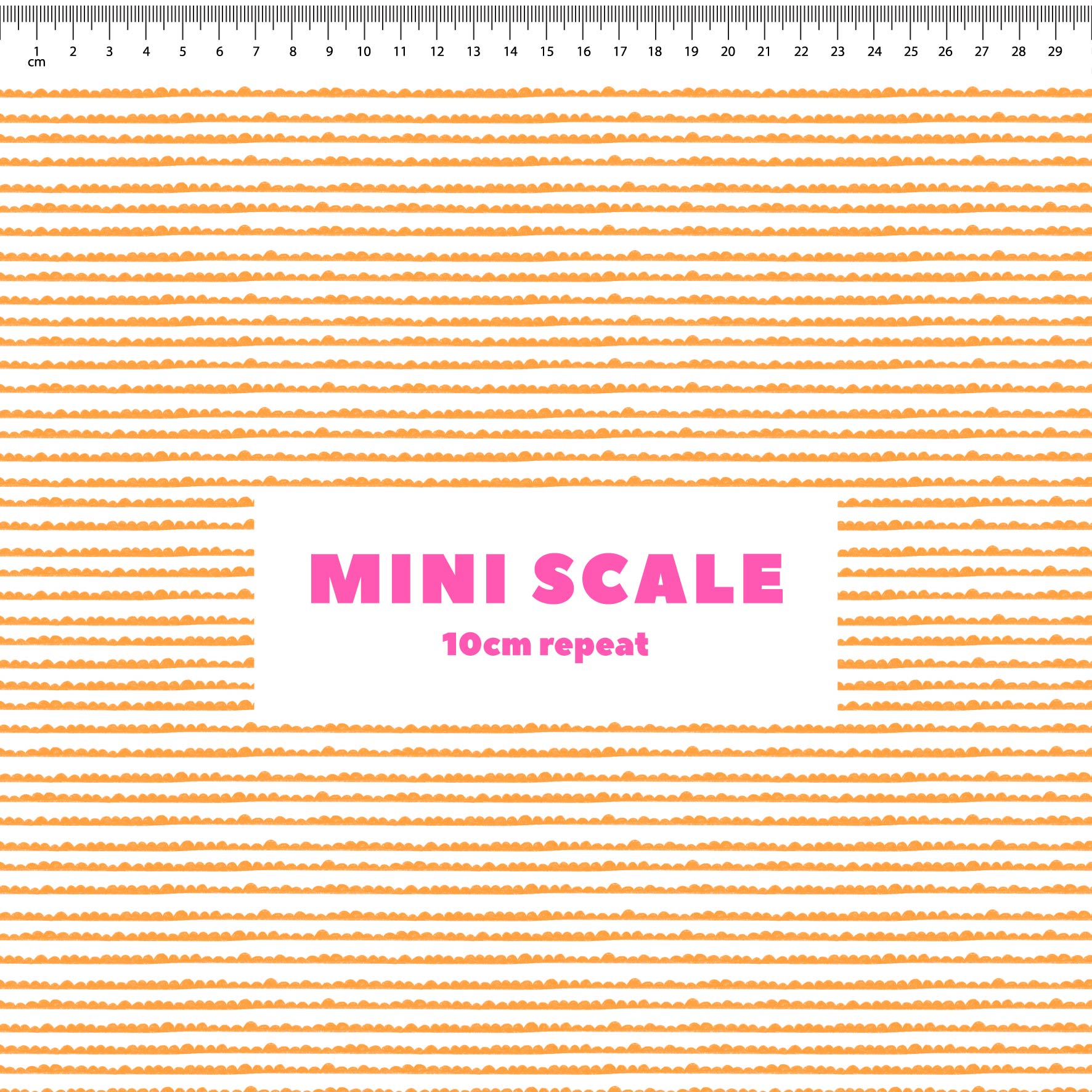 Preorder: Bubble Stripes (Orange on White)