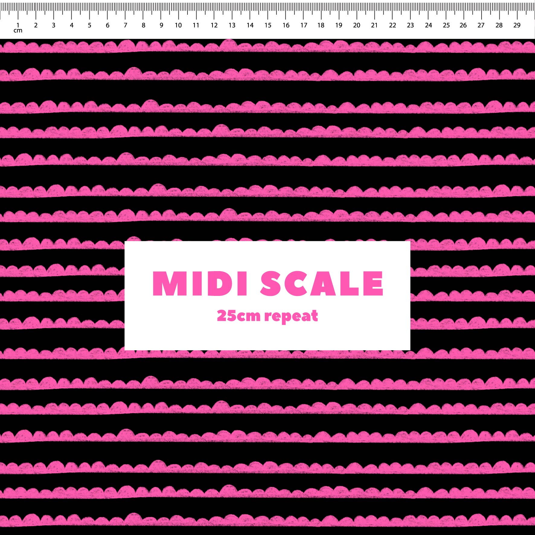 Preorder: Bubble Stripes (Pink on Black)