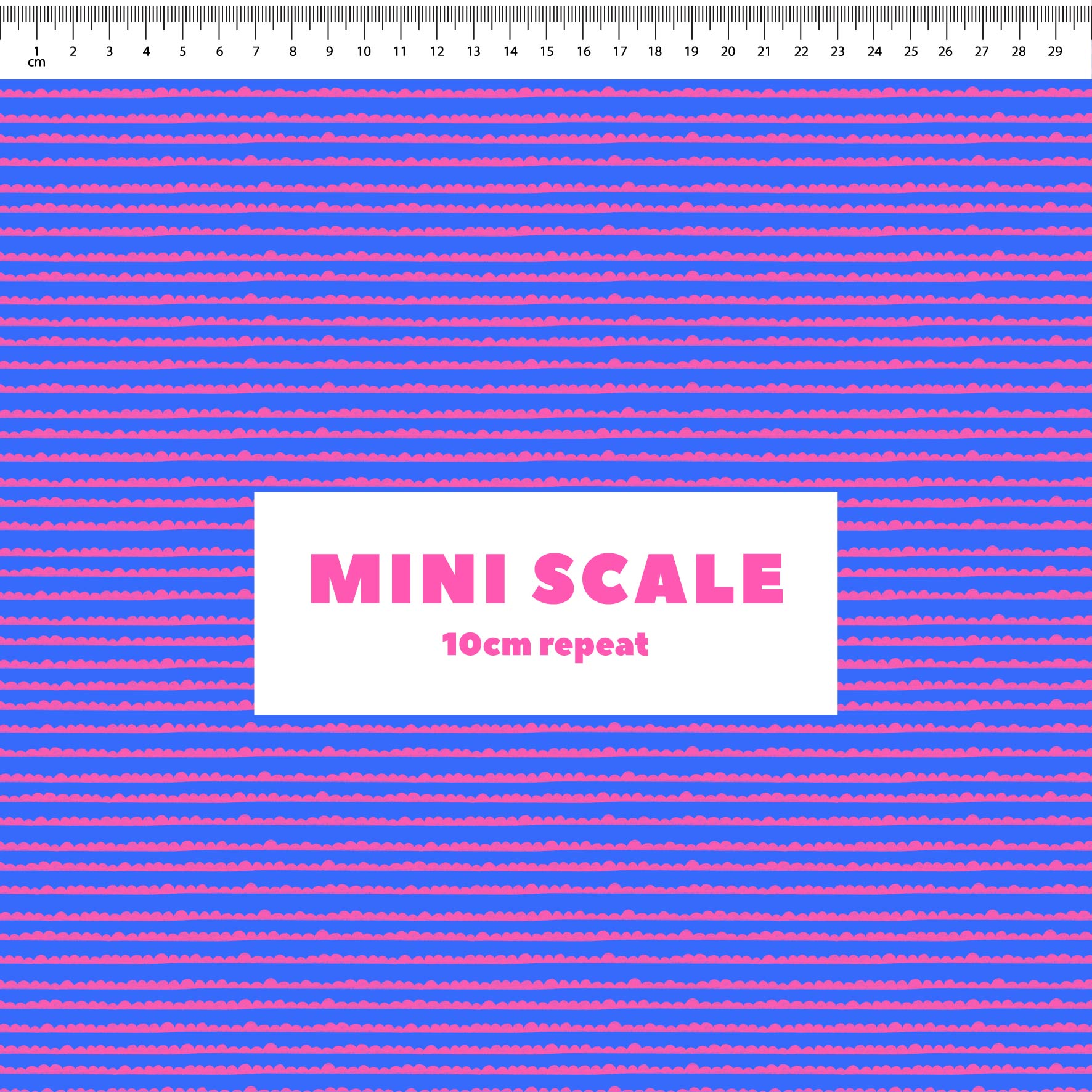 Preorder: Bubble Stripes (Pink on Blue)