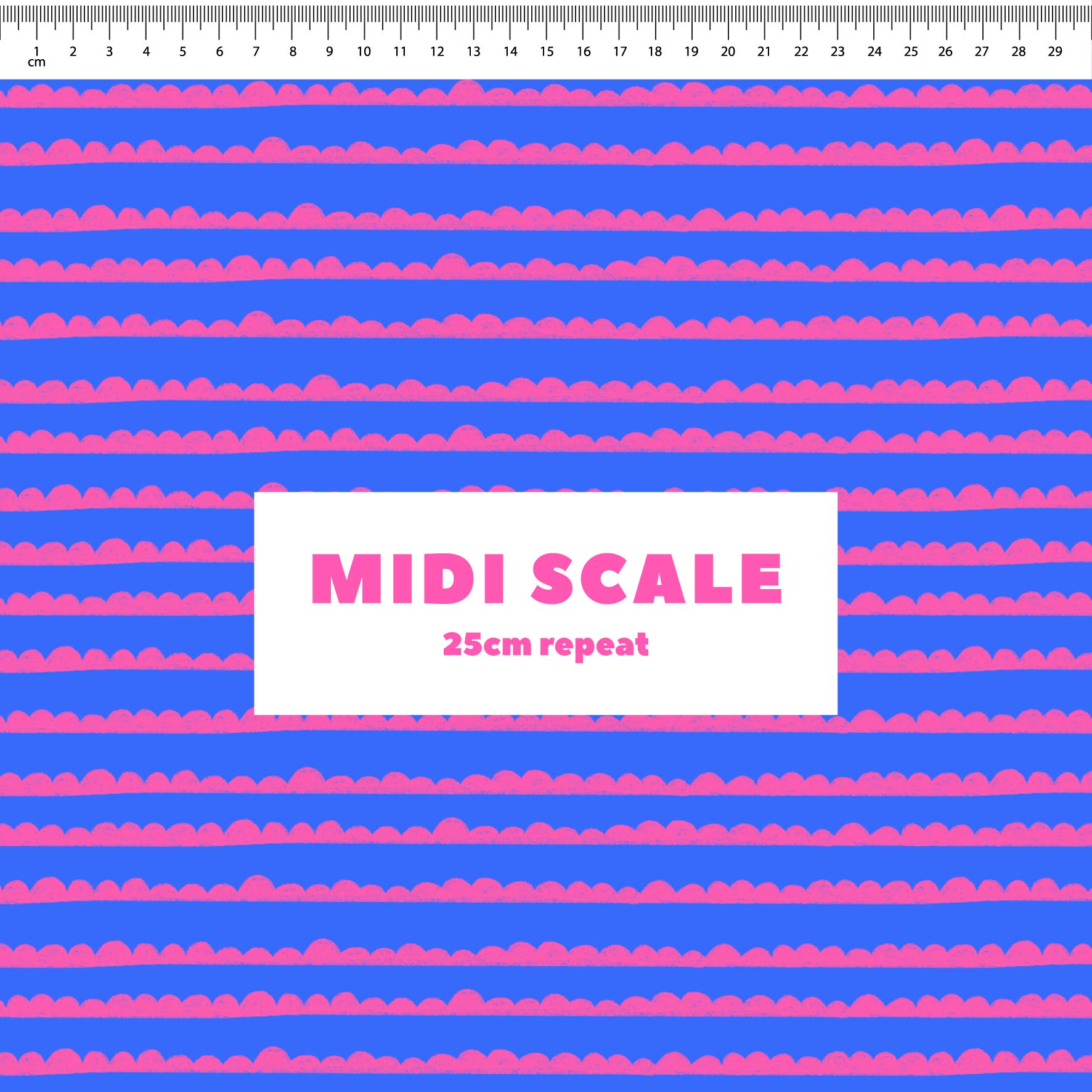 Preorder: Bubble Stripes (Pink on Blue)